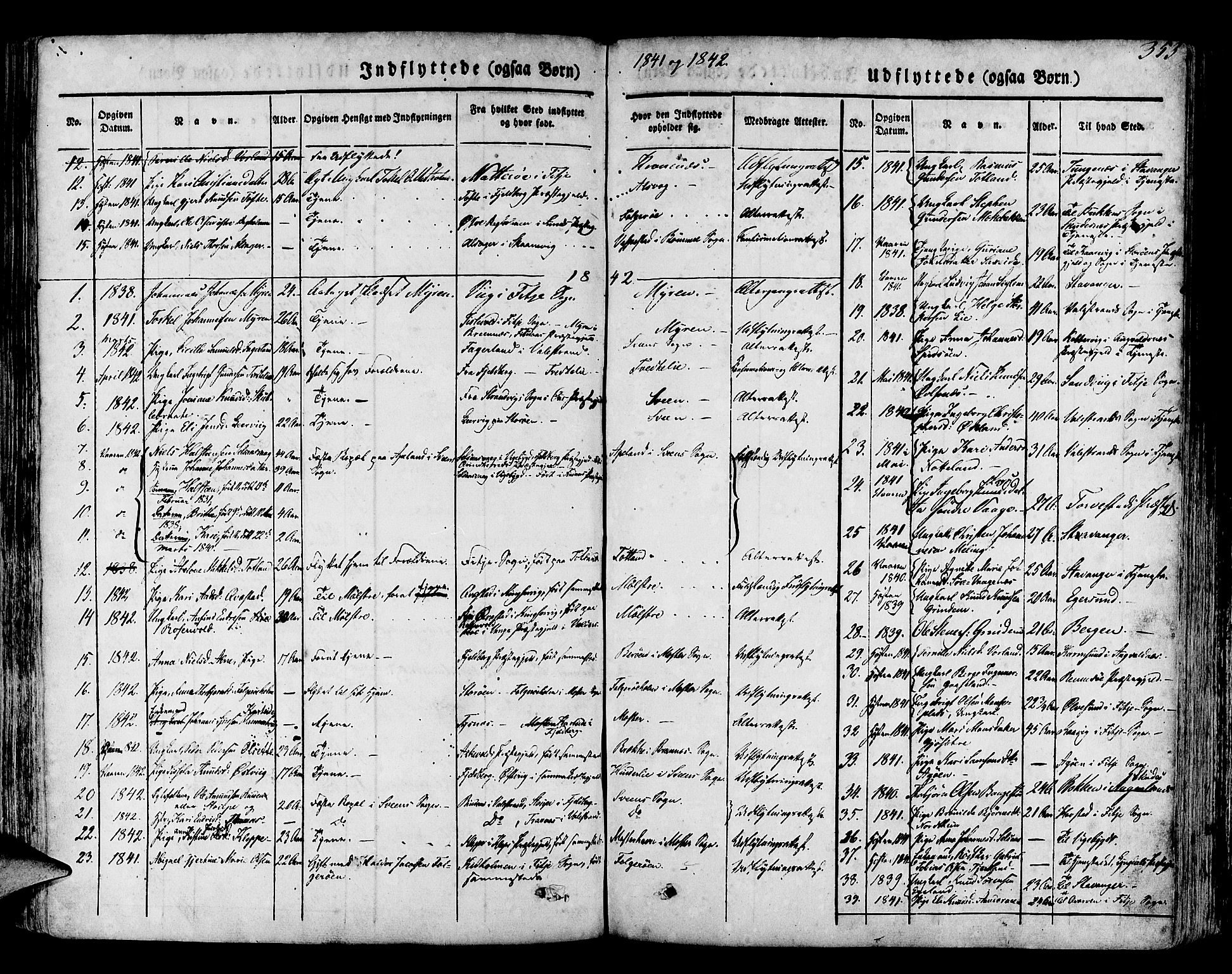Finnås sokneprestembete, SAB/A-99925/H/Ha/Haa/Haaa/L0006: Parish register (official) no. A 6, 1836-1850, p. 353