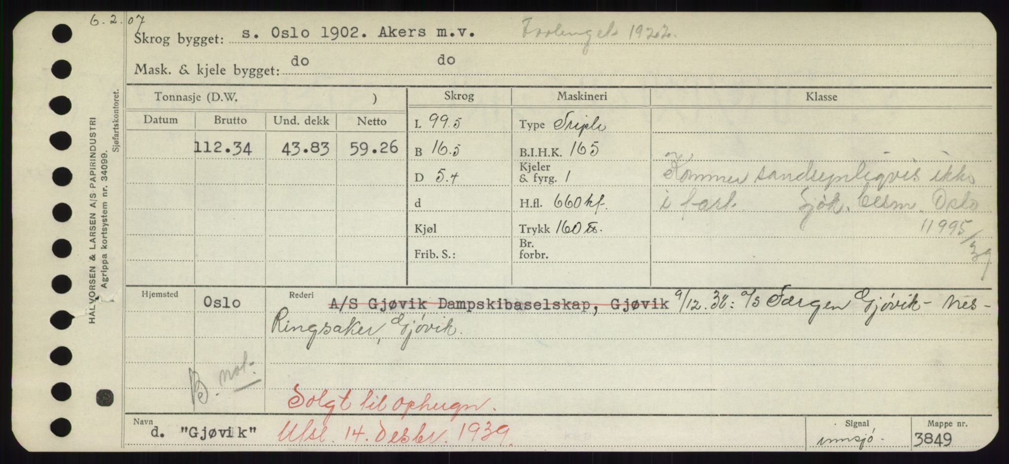 Sjøfartsdirektoratet med forløpere, Skipsmålingen, RA/S-1627/H/Hd/L0012: Fartøy, G-Glø, p. 405