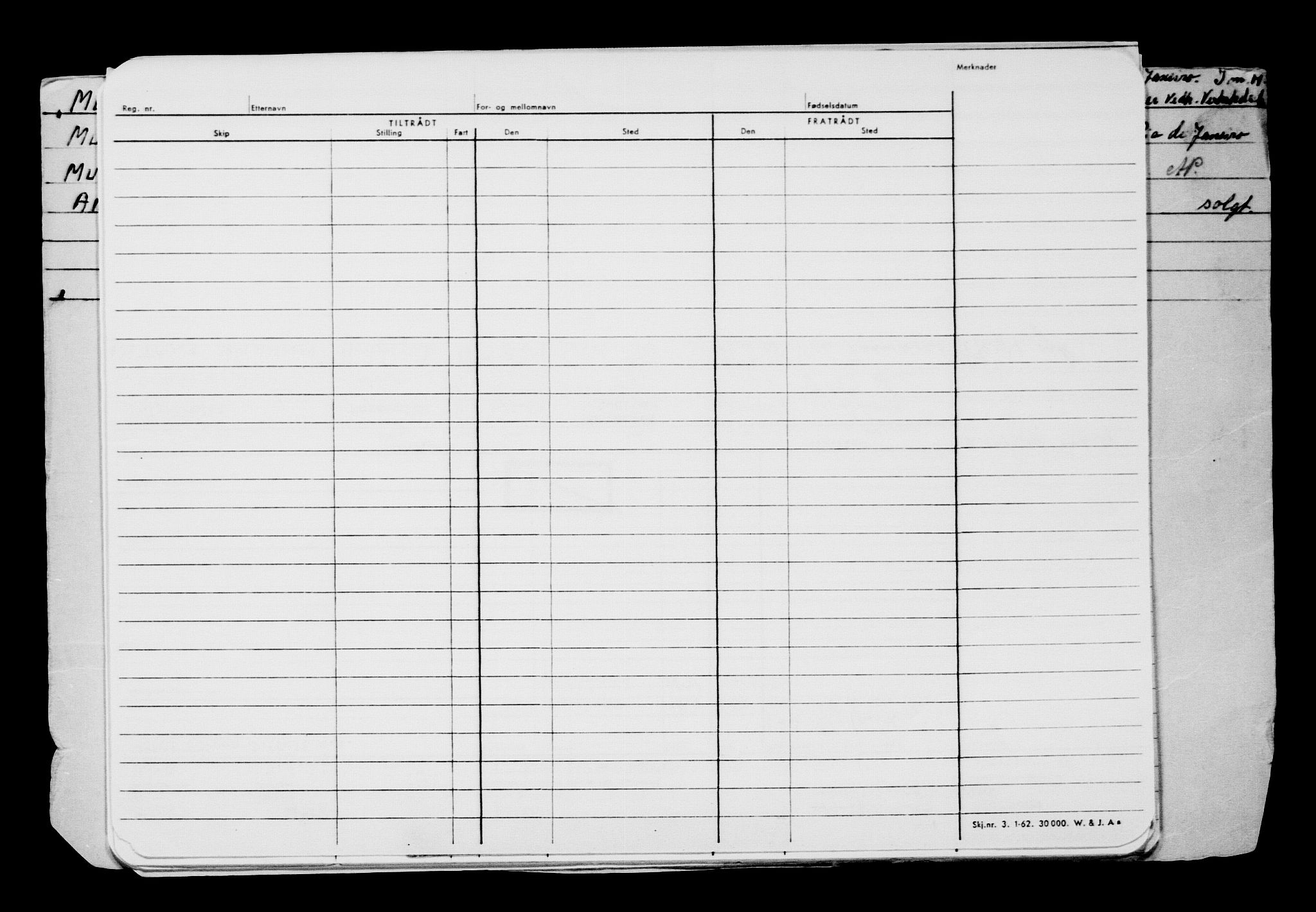 Direktoratet for sjømenn, AV/RA-S-3545/G/Gb/L0151: Hovedkort, 1917, p. 454