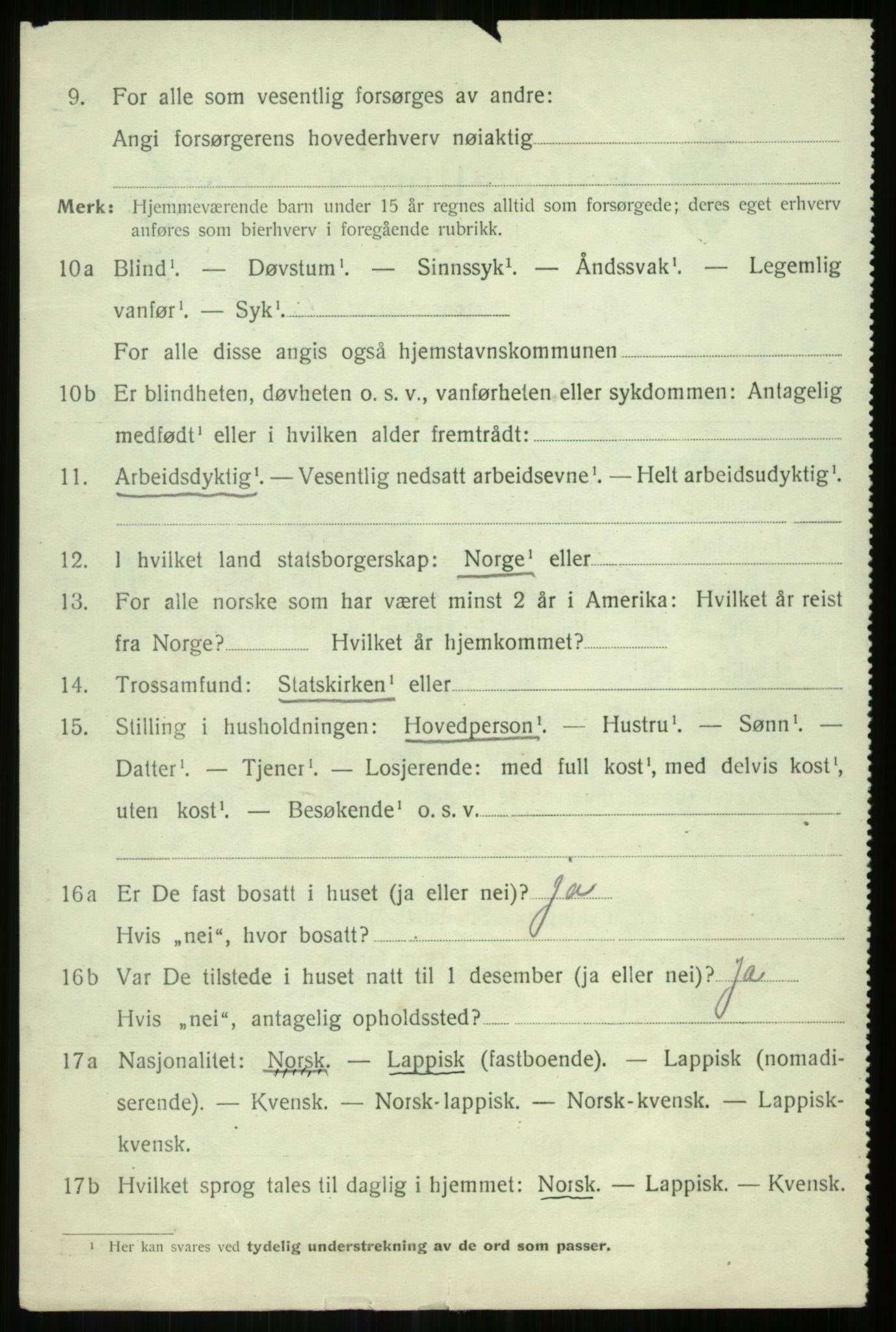 SATØ, 1920 census for Lenvik, 1920, p. 6829