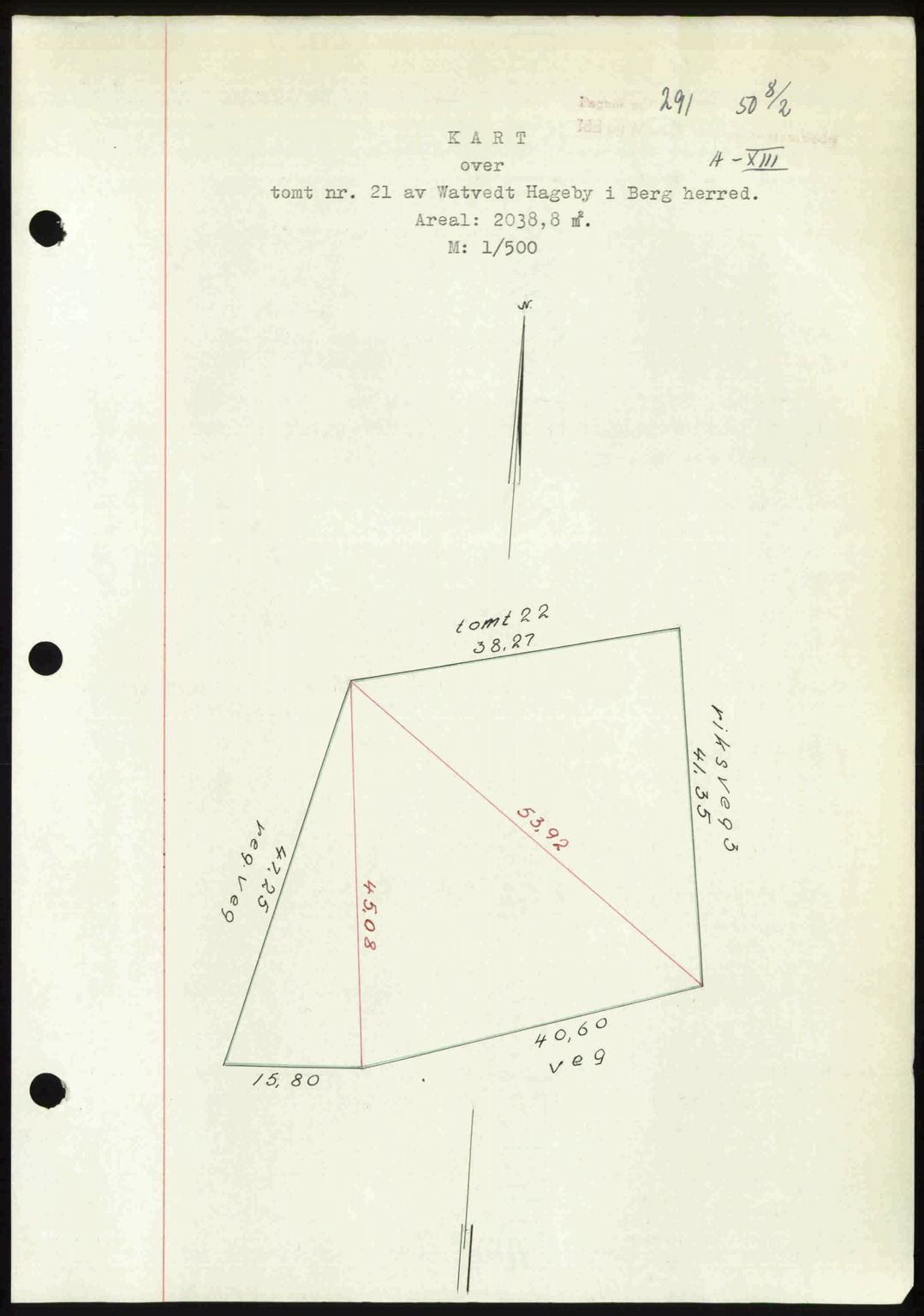 Idd og Marker sorenskriveri, AV/SAO-A-10283/G/Gb/Gbb/L0013: Mortgage book no. A13, 1949-1950, Diary no: : 291/1950