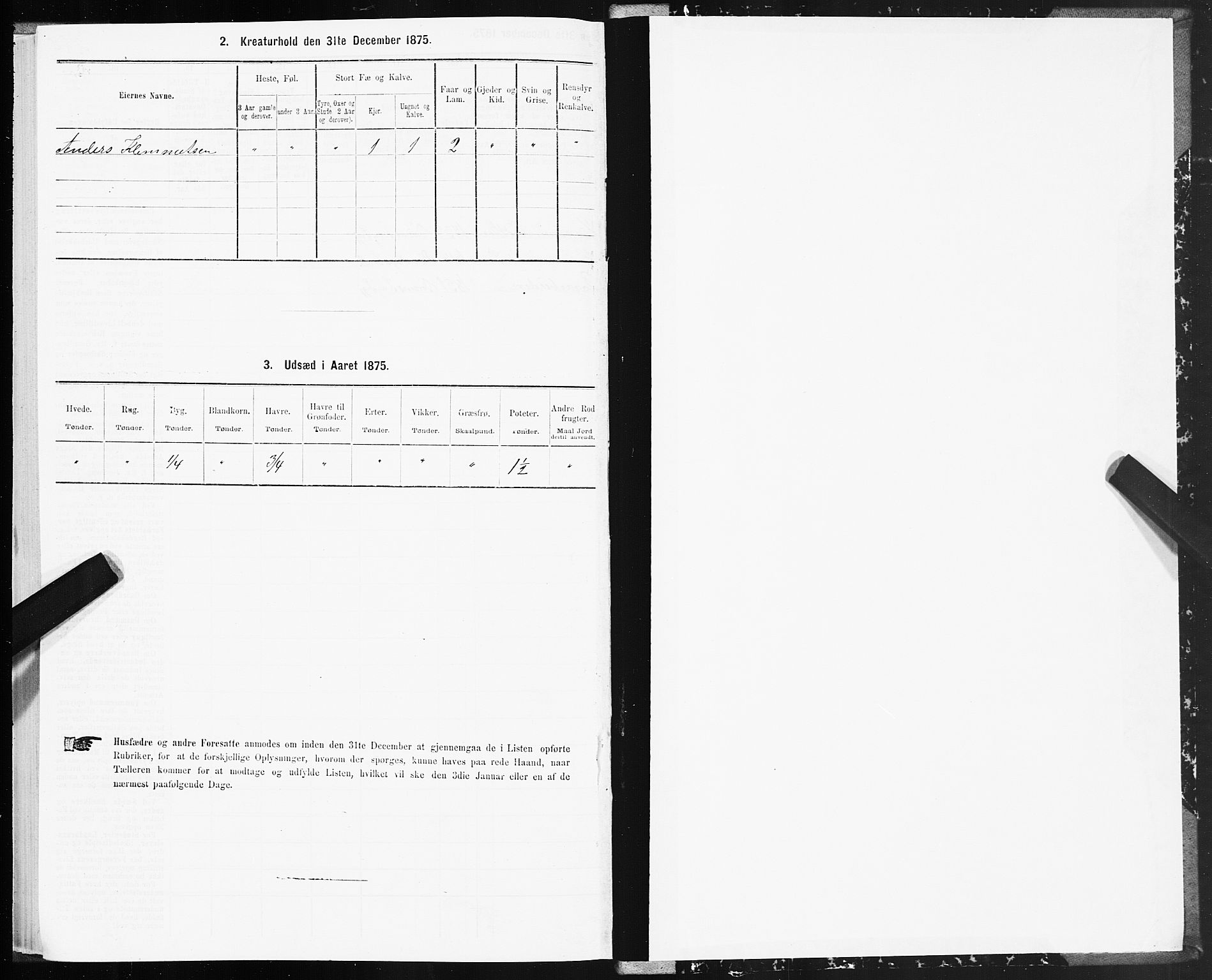 SAT, 1875 census for 1658P Børsa, 1875