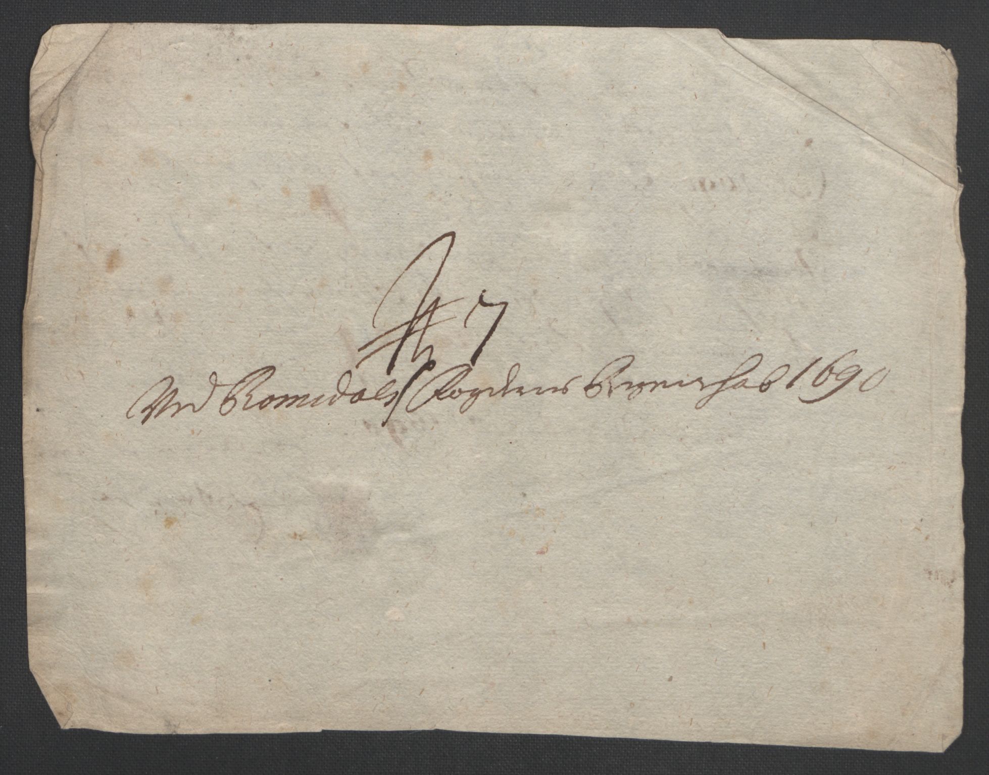 Rentekammeret inntil 1814, Reviderte regnskaper, Fogderegnskap, AV/RA-EA-4092/R55/L3649: Fogderegnskap Romsdal, 1690-1691, p. 176