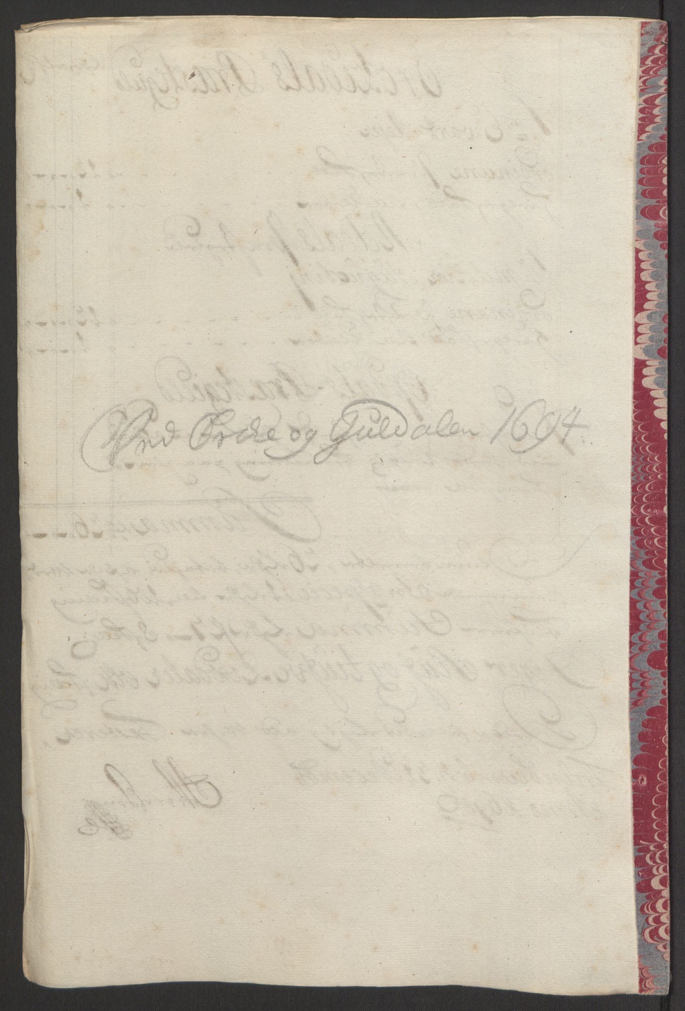 Rentekammeret inntil 1814, Reviderte regnskaper, Fogderegnskap, RA/EA-4092/R60/L3944: Fogderegnskap Orkdal og Gauldal, 1694, p. 169
