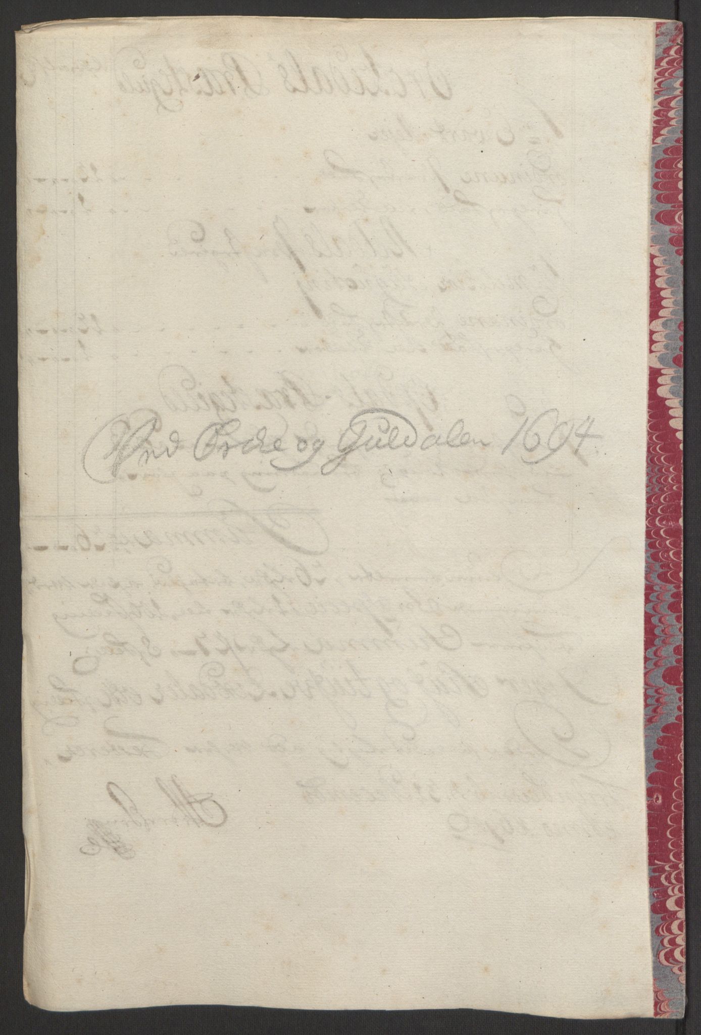 Rentekammeret inntil 1814, Reviderte regnskaper, Fogderegnskap, AV/RA-EA-4092/R60/L3944: Fogderegnskap Orkdal og Gauldal, 1694, p. 169