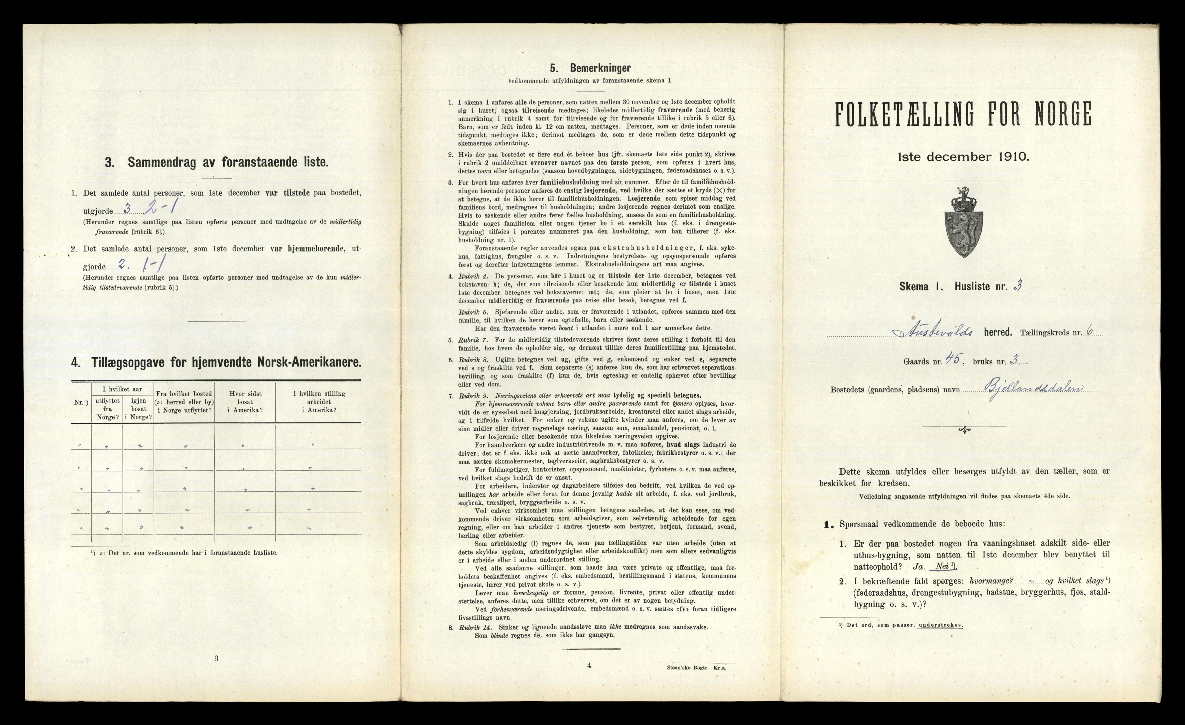 RA, 1910 census for Austevoll, 1910, p. 626