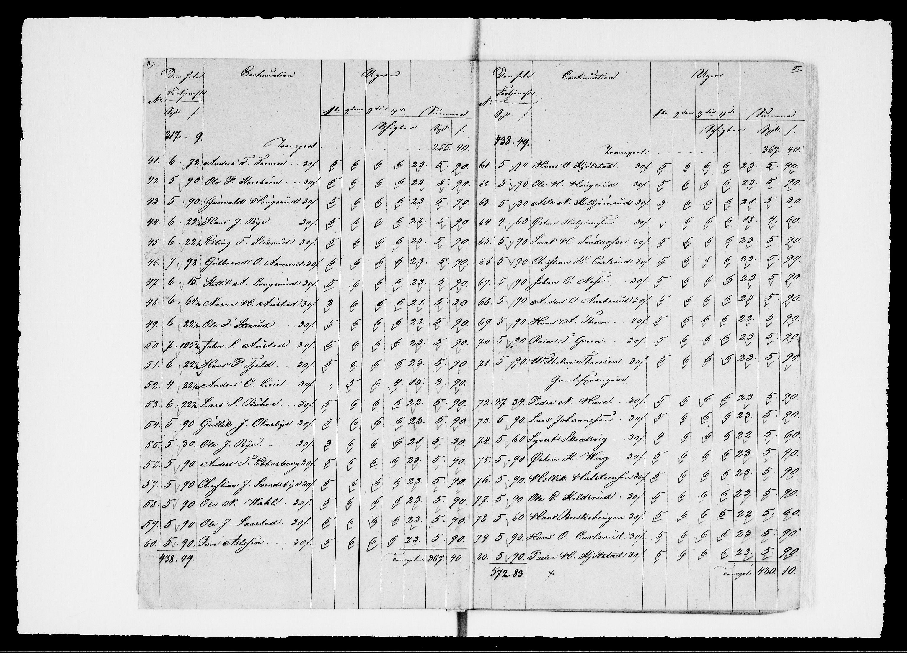 Modums Blaafarveværk, AV/RA-PA-0157/G/Gd/Gdd/L0266/0001: -- / Regning over gruver pukkverk m.v., 1840-1841, p. 4