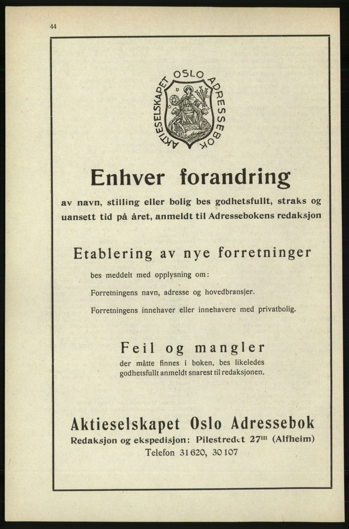 Kristiania/Oslo adressebok, PUBL/-, 1940, p. 60