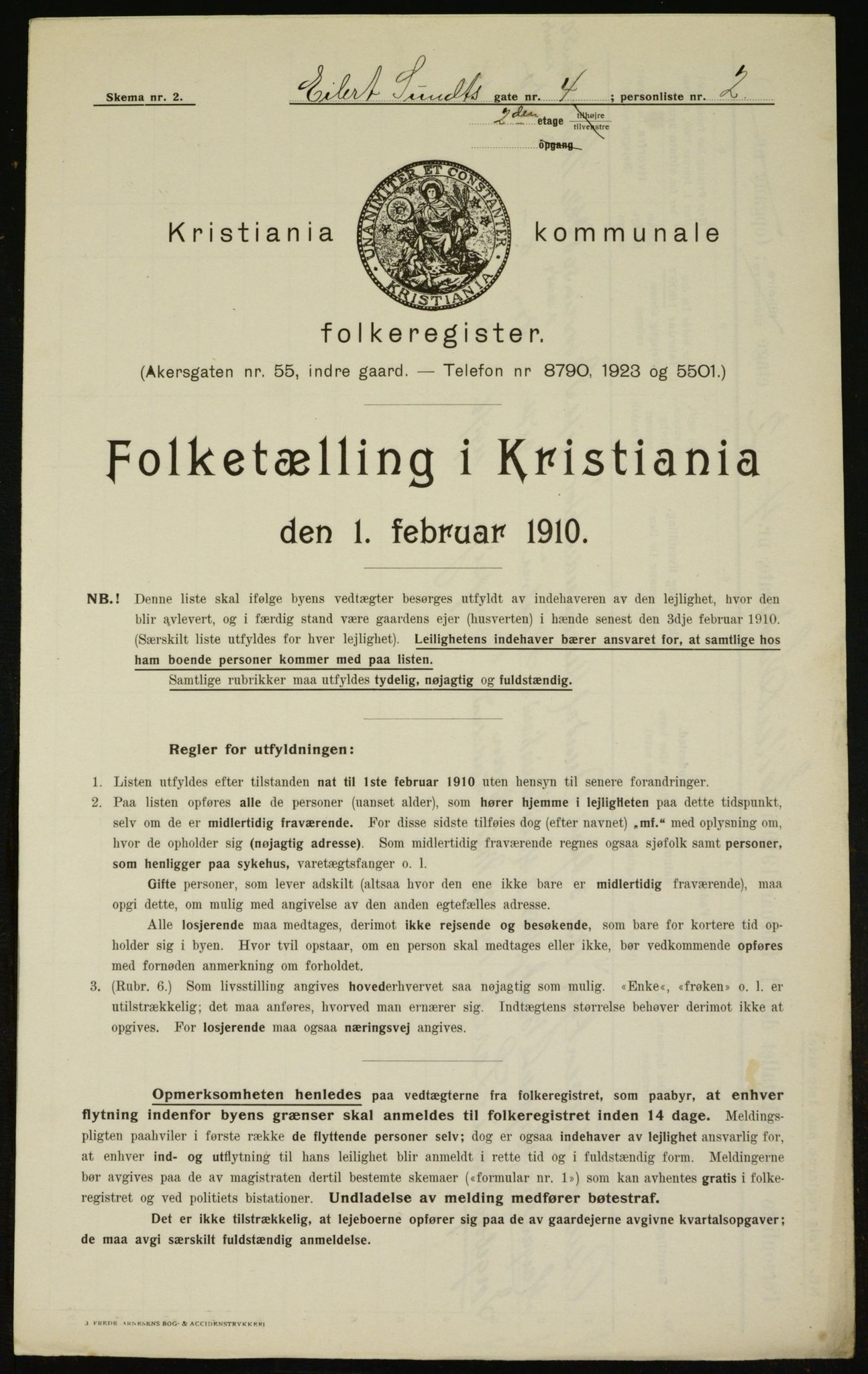 OBA, Municipal Census 1910 for Kristiania, 1910, p. 17818