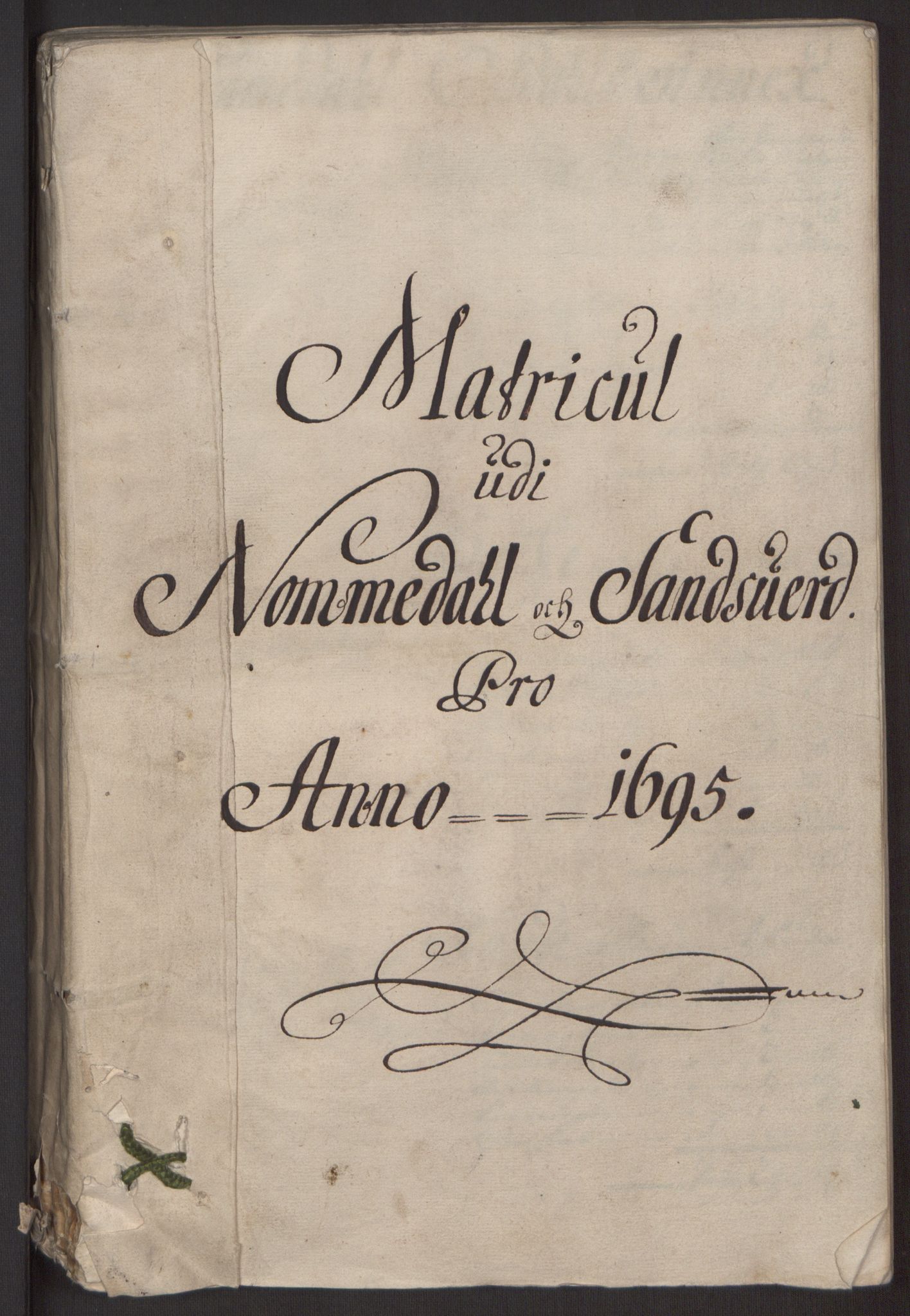 Rentekammeret inntil 1814, Reviderte regnskaper, Fogderegnskap, RA/EA-4092/R24/L1575: Fogderegnskap Numedal og Sandsvær, 1692-1695, p. 279