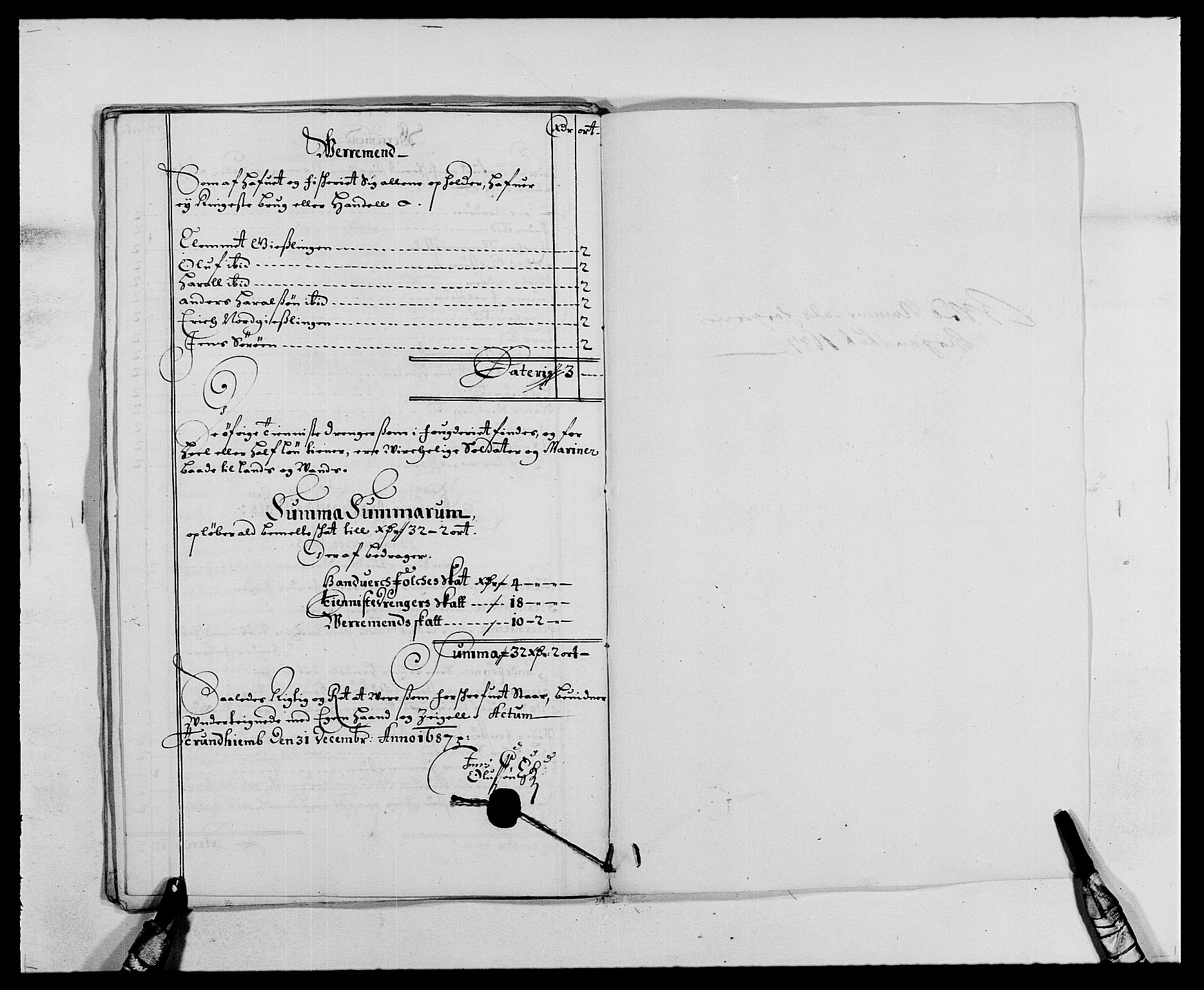 Rentekammeret inntil 1814, Reviderte regnskaper, Fogderegnskap, AV/RA-EA-4092/R64/L4422: Fogderegnskap Namdal, 1687-1689, p. 20