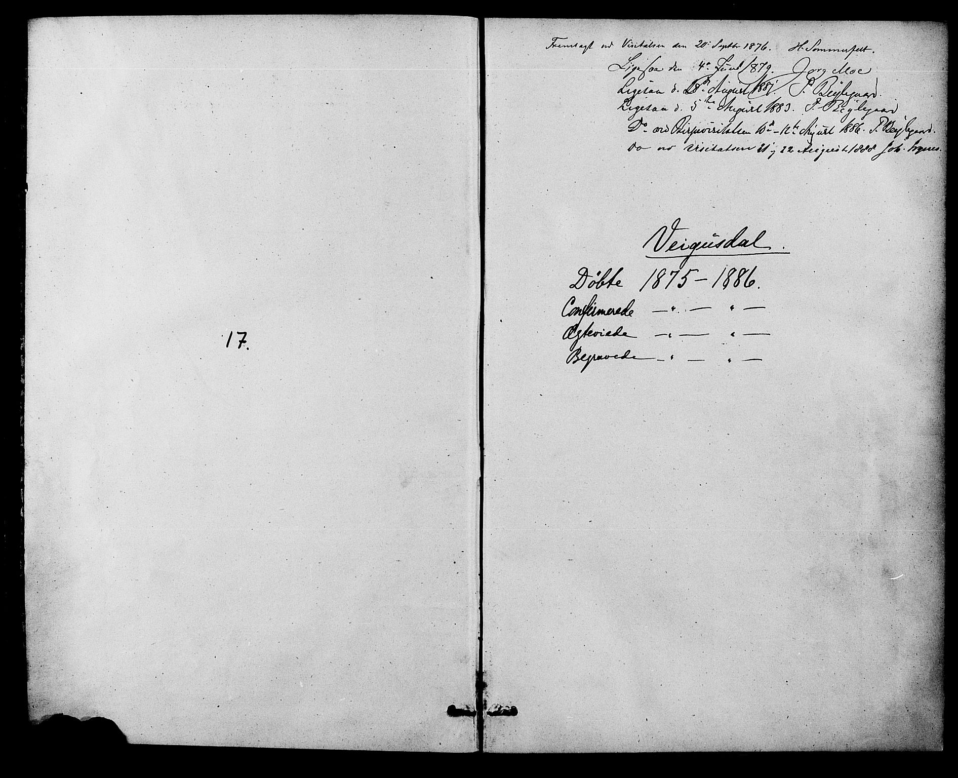 Herefoss sokneprestkontor, SAK/1111-0019/F/Fa/Fab/L0003: Parish register (official) no. A 3, 1875-1886