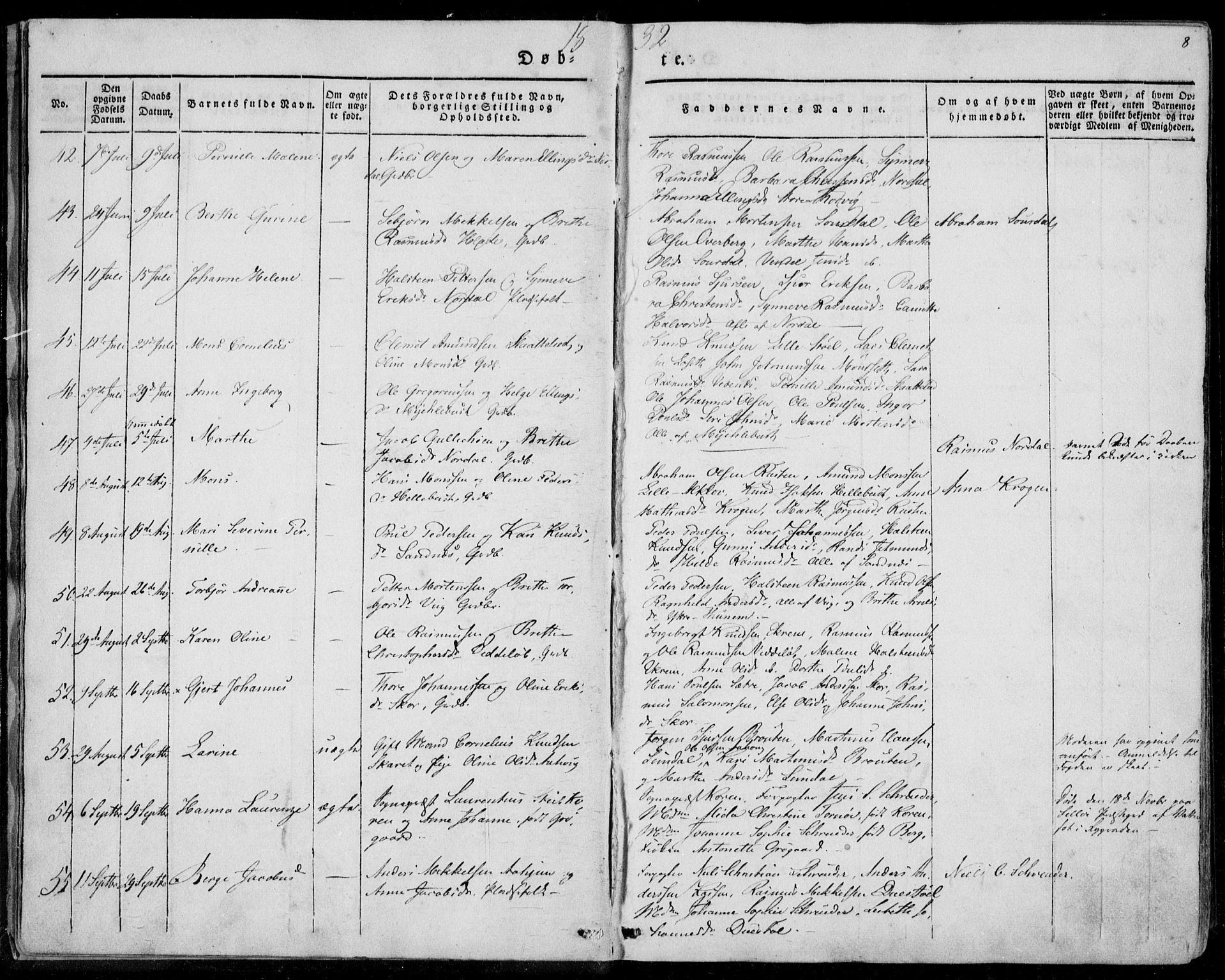 Ministerialprotokoller, klokkerbøker og fødselsregistre - Møre og Romsdal, SAT/A-1454/501/L0005: Parish register (official) no. 501A05, 1831-1844, p. 8