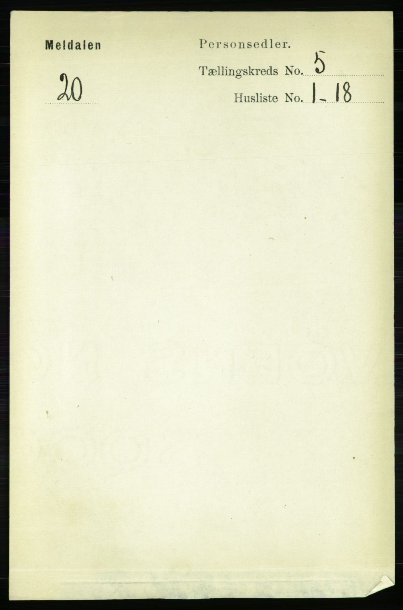 RA, 1891 census for 1636 Meldal, 1891, p. 2514