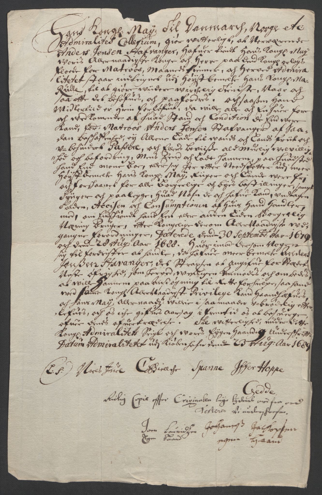 Rentekammeret inntil 1814, Reviderte regnskaper, Fogderegnskap, AV/RA-EA-4092/R47/L2856: Fogderegnskap Ryfylke, 1689-1693, p. 315