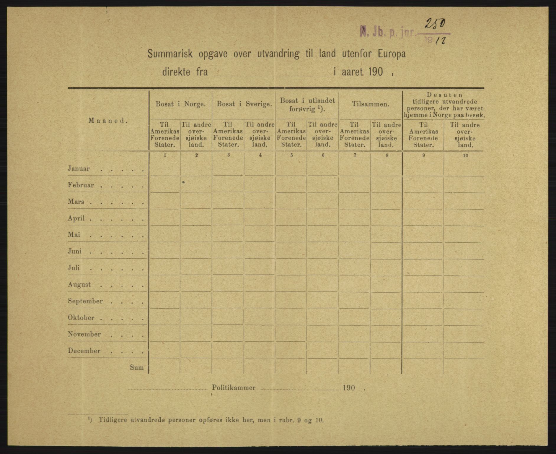 Nord-Jarlsberg politikammer, AV/SAKO-A-739/I/Ia/Iab/L0001: Emigrantprotokoll, 1912-1918, p. 119