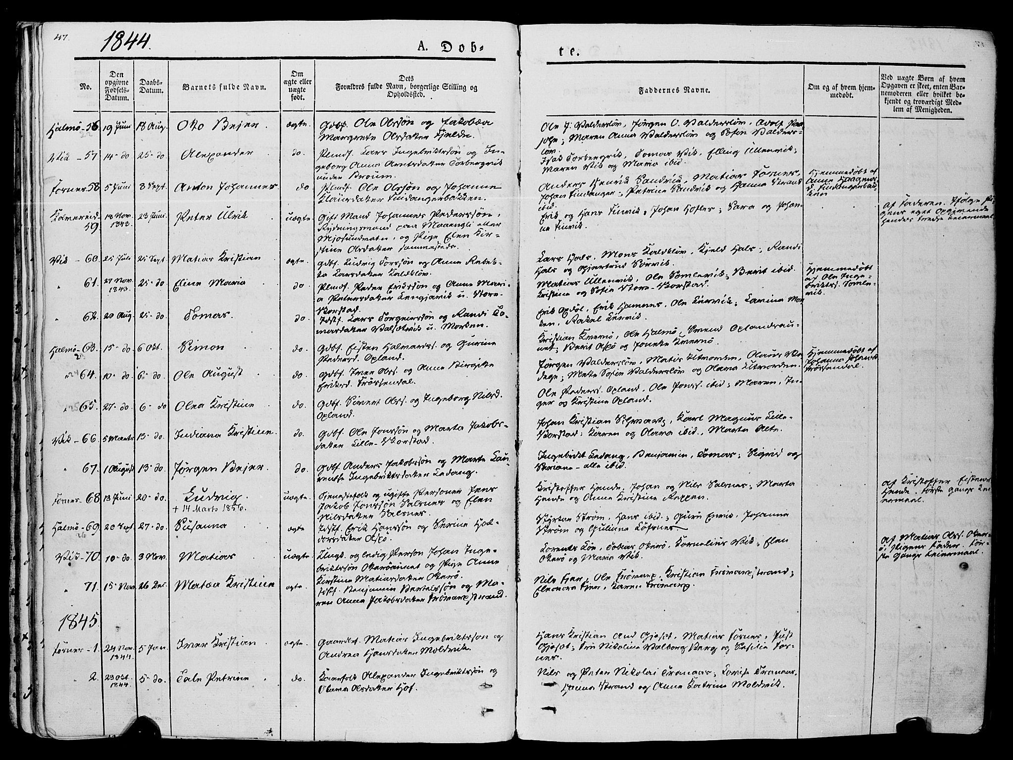 Ministerialprotokoller, klokkerbøker og fødselsregistre - Nord-Trøndelag, SAT/A-1458/773/L0614: Parish register (official) no. 773A05, 1831-1856, p. 47