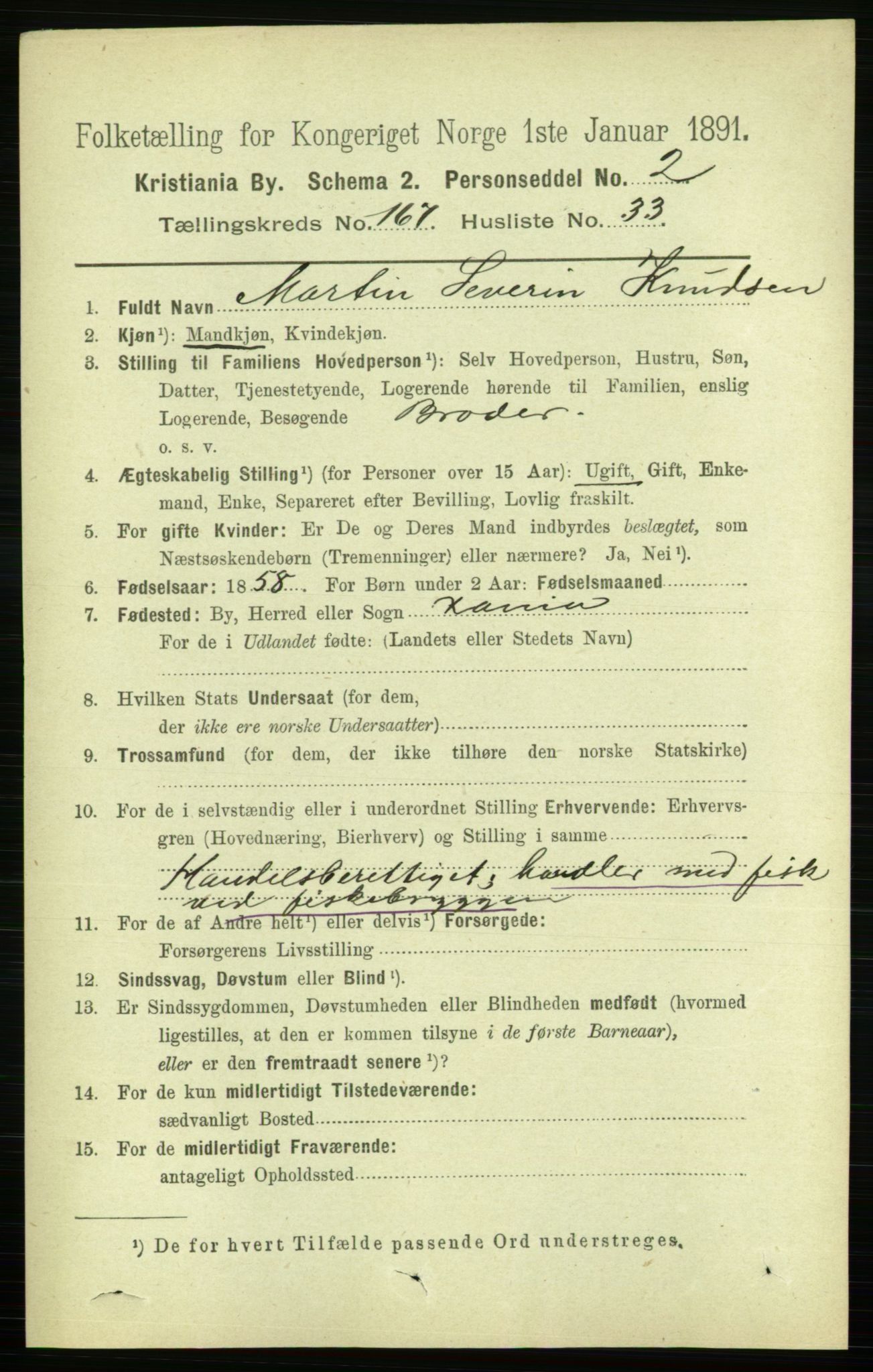 RA, 1891 census for 0301 Kristiania, 1891, p. 98015