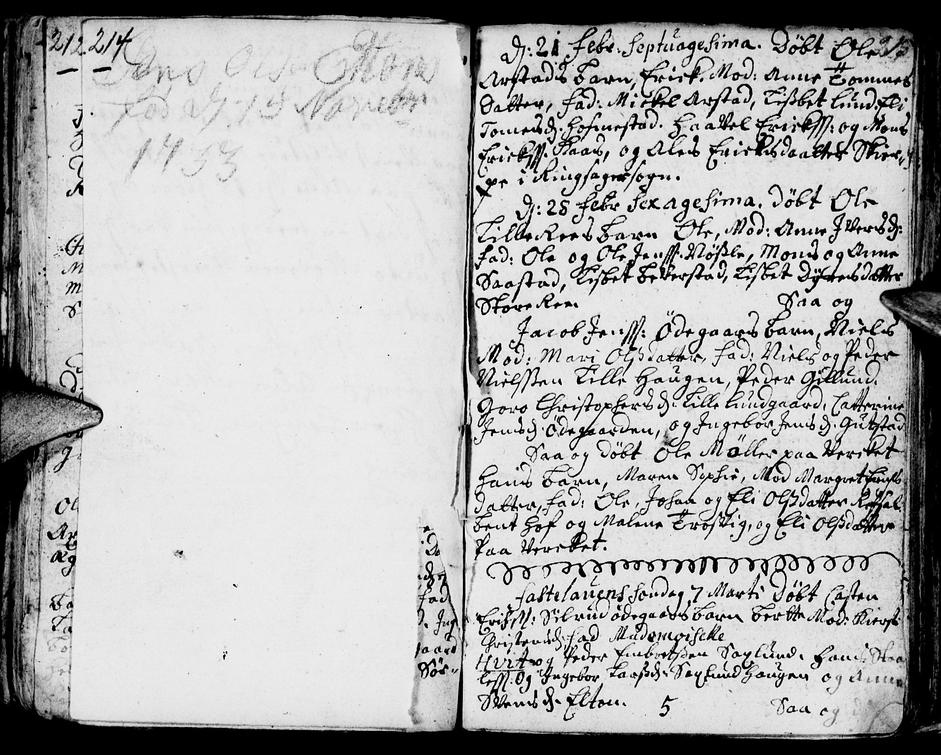 Stange prestekontor, AV/SAH-PREST-002/K/L0002: Parish register (official) no. 2, 1724-1740, p. 214-215