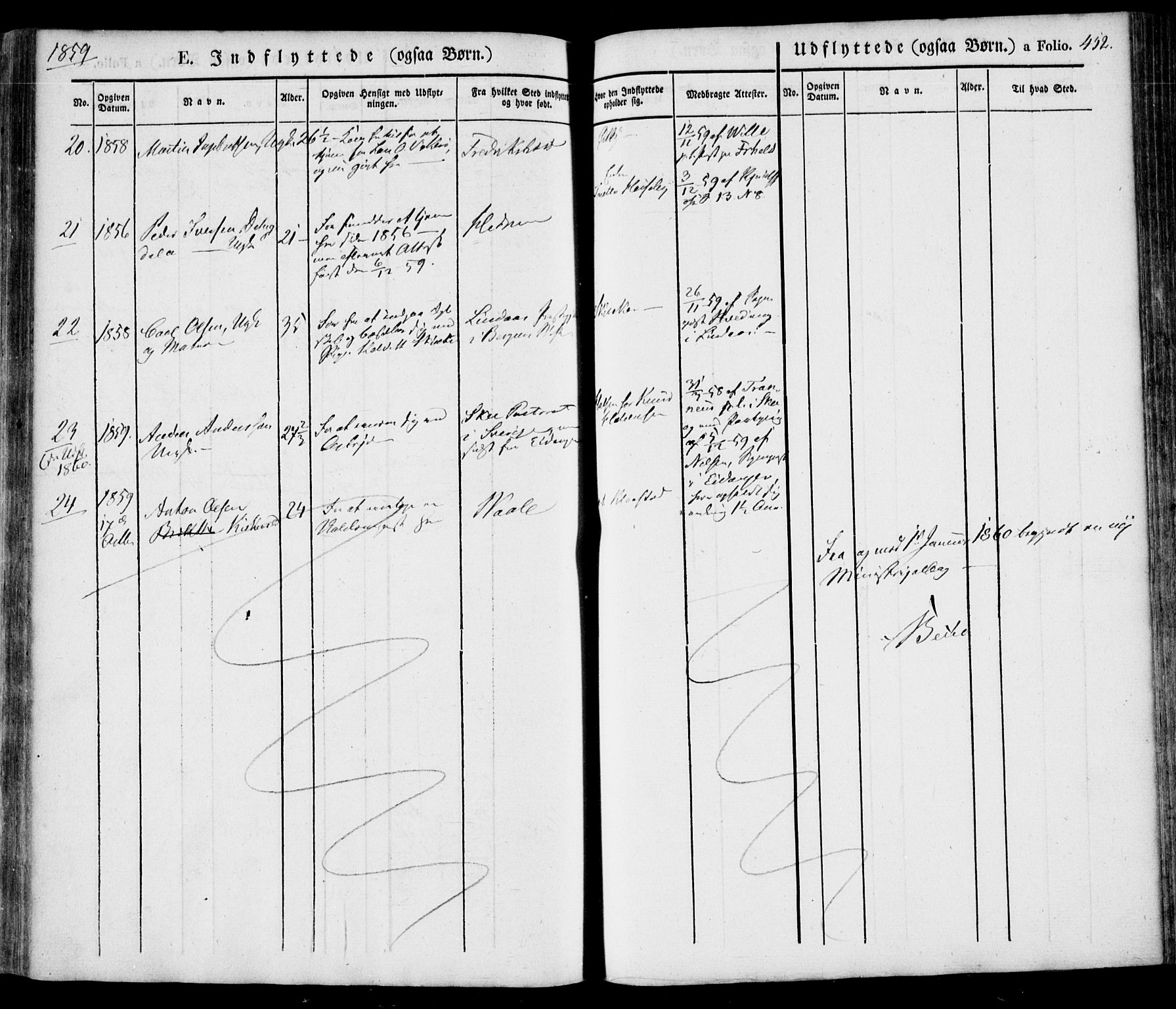Tjølling kirkebøker, SAKO/A-60/F/Fa/L0006: Parish register (official) no. 6, 1835-1859, p. 452