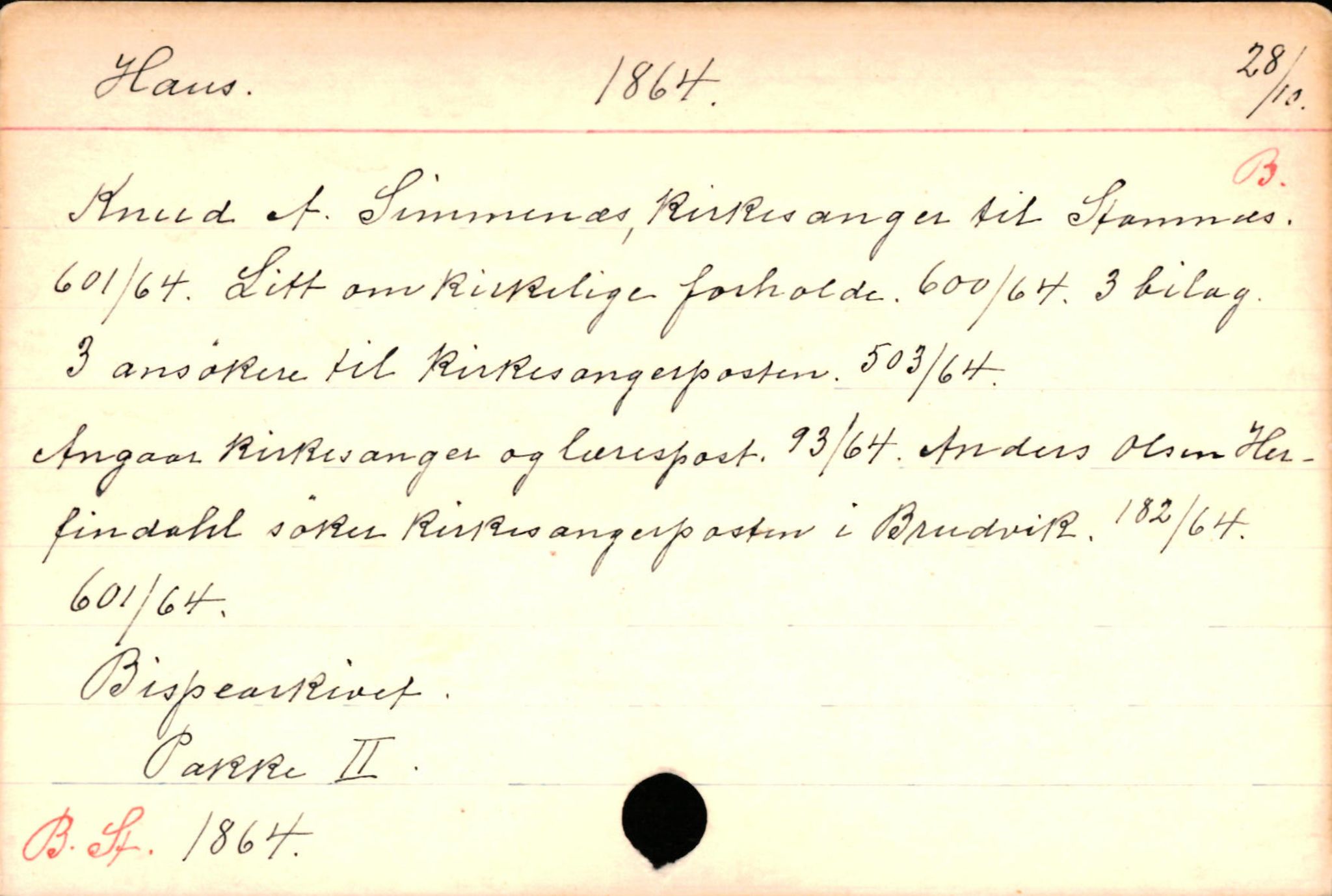 Haugen, Johannes - lærer, AV/SAB-SAB/PA-0036/01/L0001: Om klokkere og lærere, 1521-1904, p. 4494