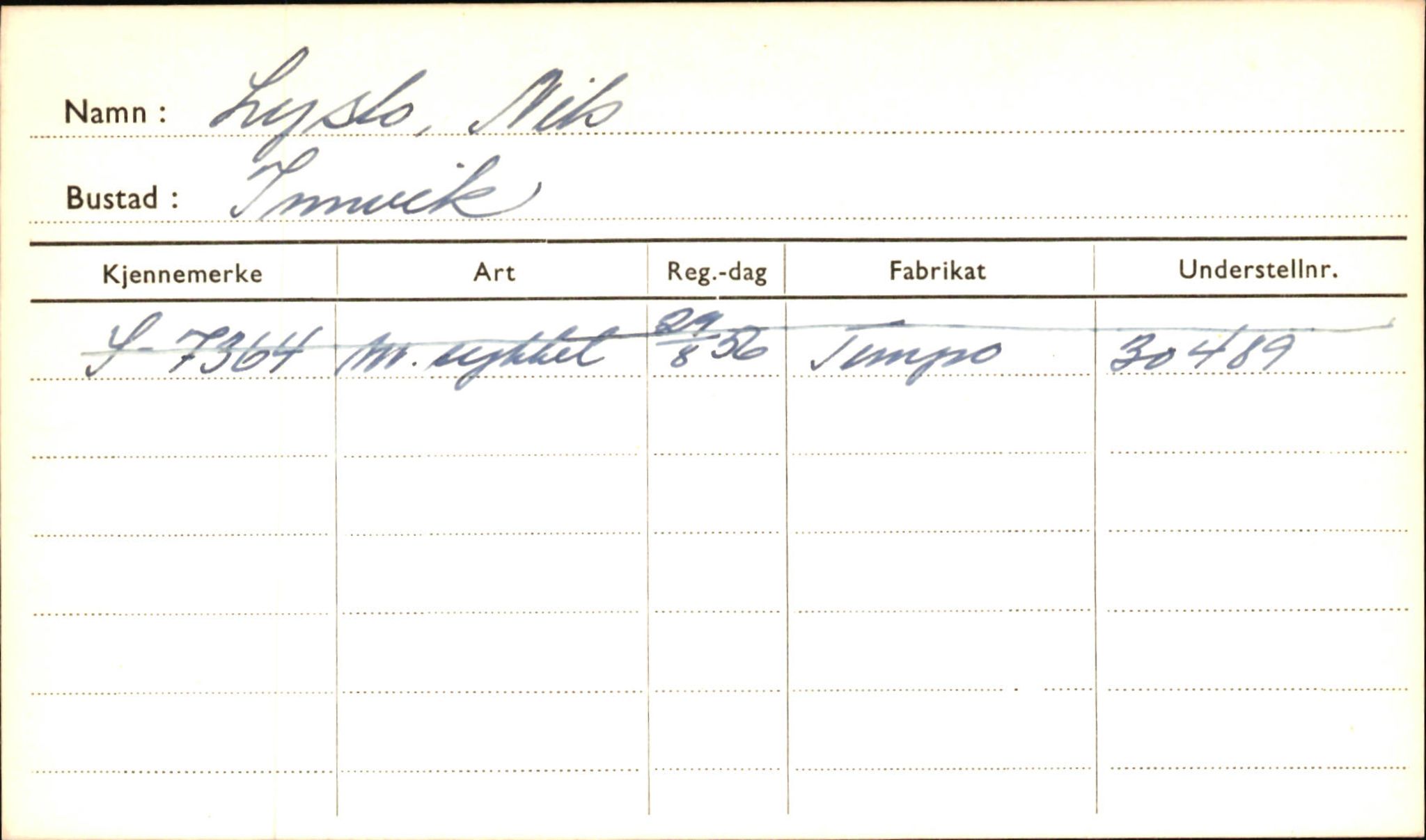 Statens vegvesen, Sogn og Fjordane vegkontor, SAB/A-5301/4/F/L0001B: Eigarregister Fjordane til 1.6.1961, 1930-1961, p. 690