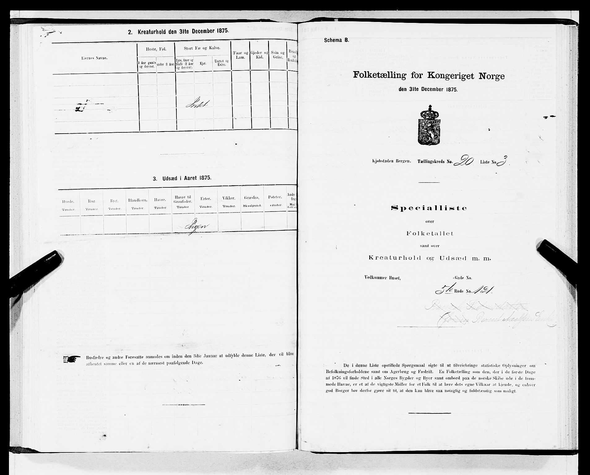 SAB, 1875 census for 1301 Bergen, 1875, p. 1017