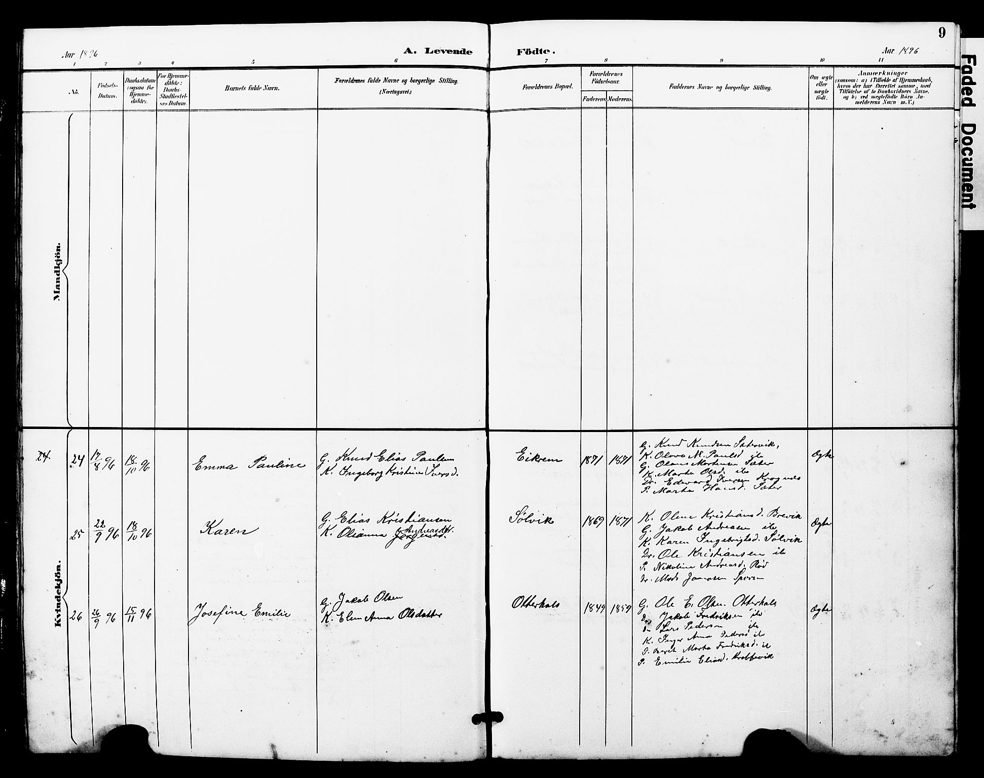 Ministerialprotokoller, klokkerbøker og fødselsregistre - Møre og Romsdal, AV/SAT-A-1454/560/L0725: Parish register (copy) no. 560C02, 1895-1930, p. 9