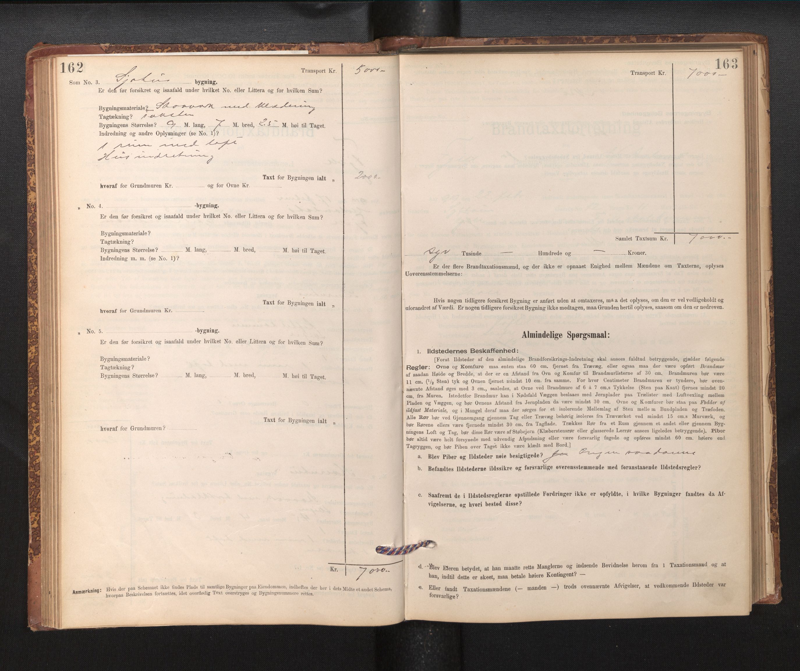 Lensmannen i Fjell, SAB/A-32301/0012/L0005: Branntakstprotokoll, skjematakst, 1895-1931, p. 162-163