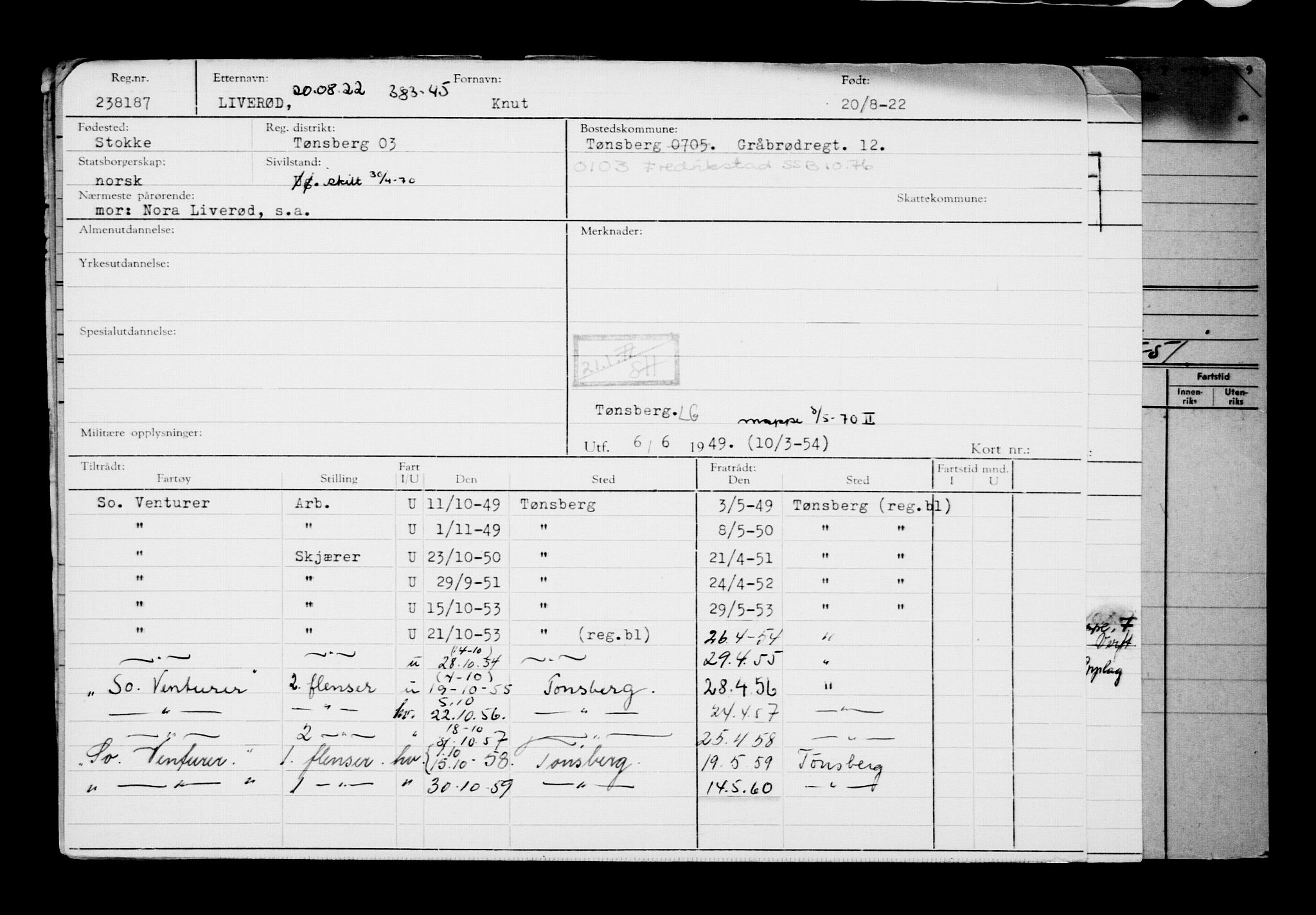 Direktoratet for sjømenn, AV/RA-S-3545/G/Gb/L0209: Hovedkort, 1922, p. 711