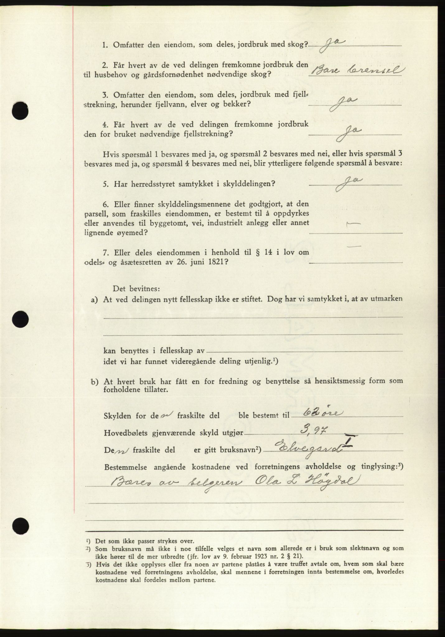 Søre Sunnmøre sorenskriveri, SAT/A-4122/1/2/2C/L0076: Mortgage book no. 2A, 1943-1944, Diary no: : 823/1944