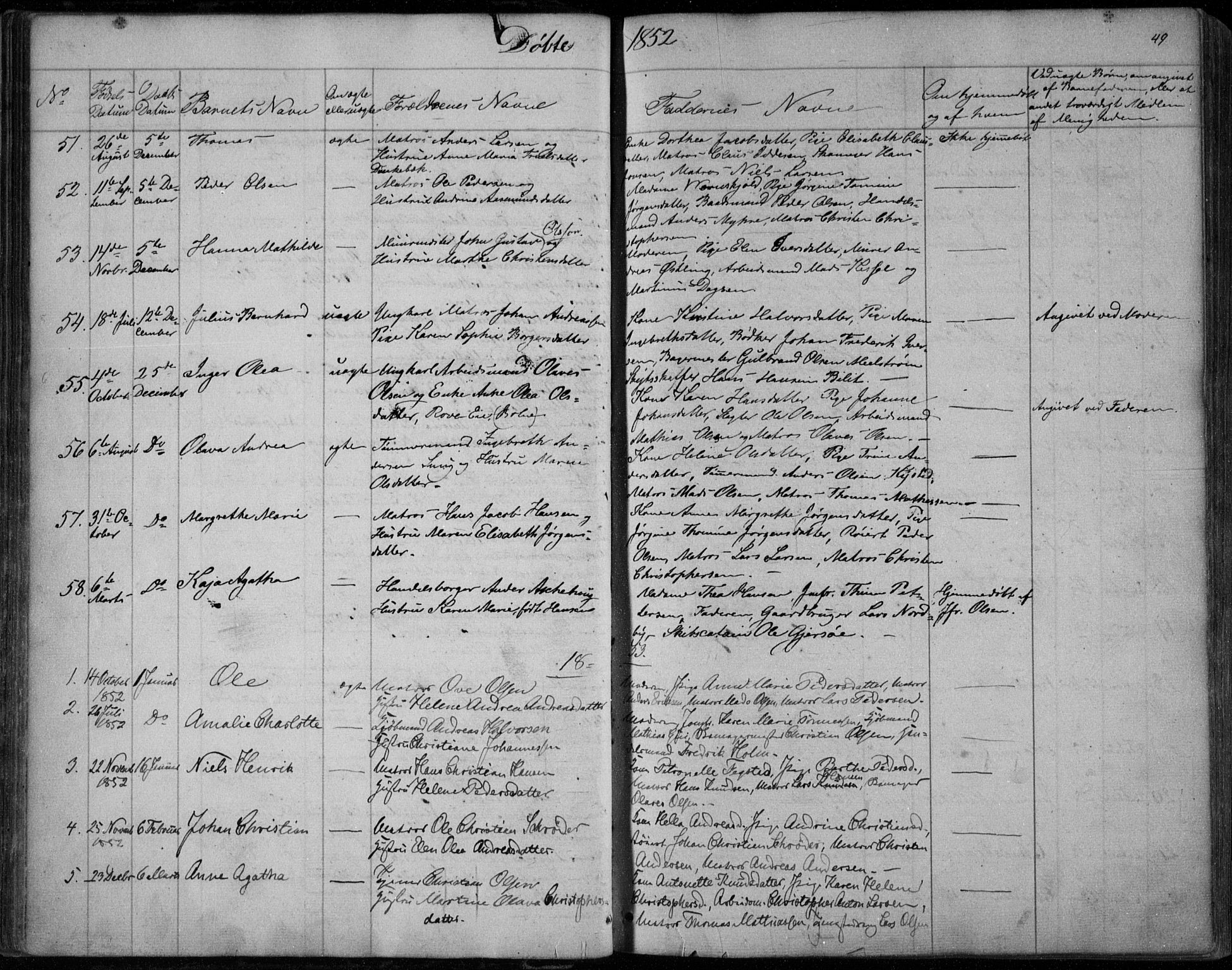 Holmestrand kirkebøker, SAKO/A-346/F/Fa/L0002: Parish register (official) no. 2, 1840-1866, p. 49