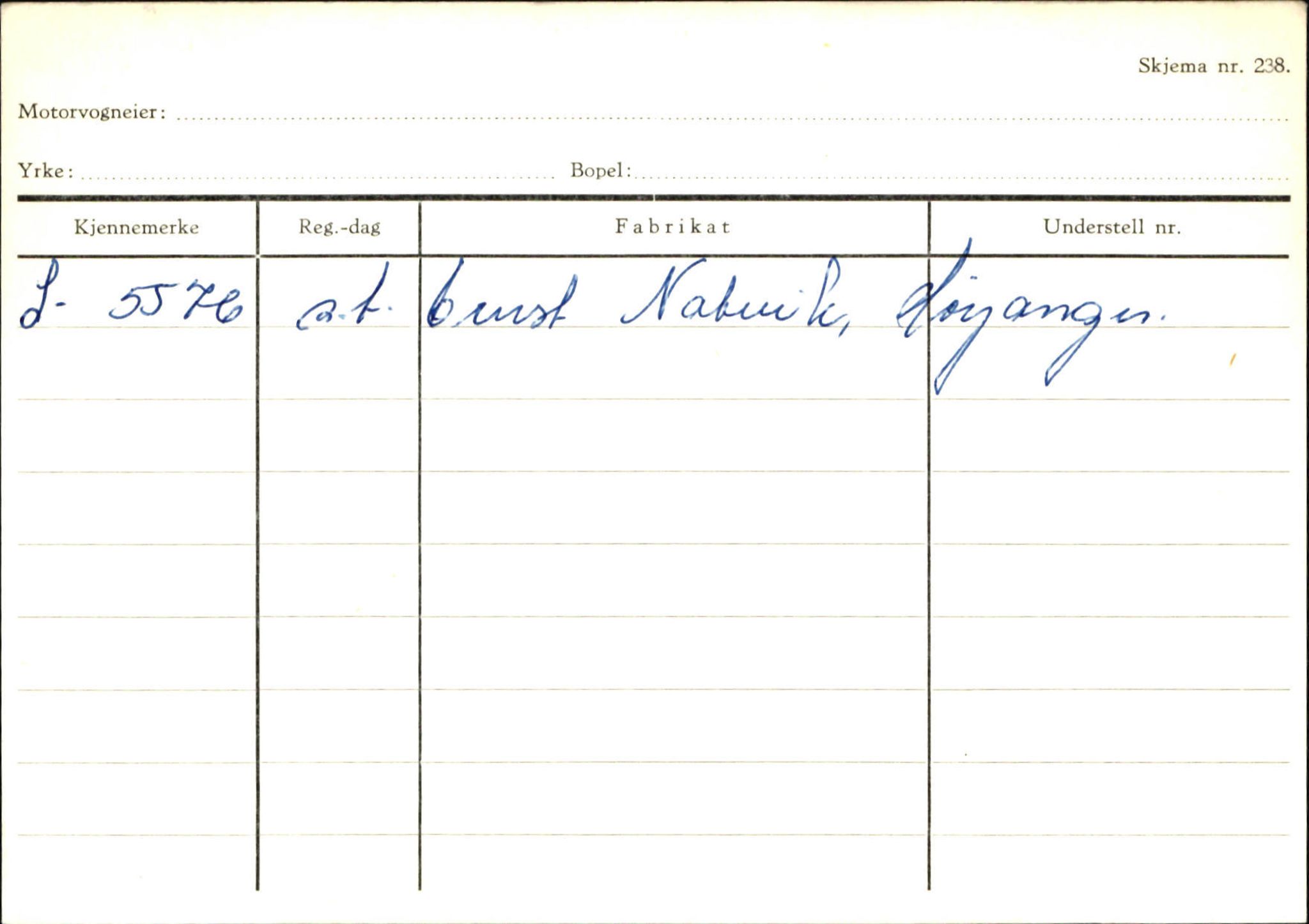 Statens vegvesen, Sogn og Fjordane vegkontor, SAB/A-5301/4/F/L0130: Eigarregister Eid T-Å. Høyanger A-O, 1945-1975, p. 2226