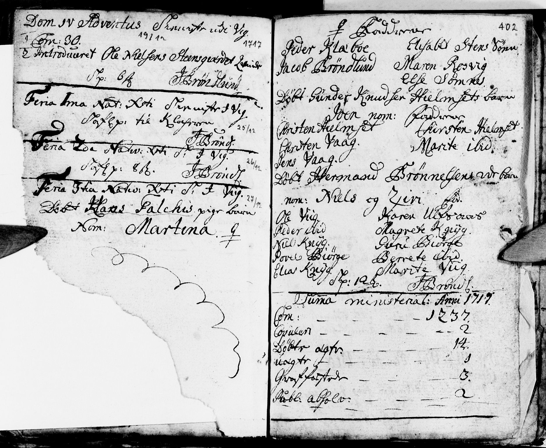 Ministerialprotokoller, klokkerbøker og fødselsregistre - Nordland, SAT/A-1459/812/L0172: Parish register (official) no. 812A01, 1677-1718, p. 402