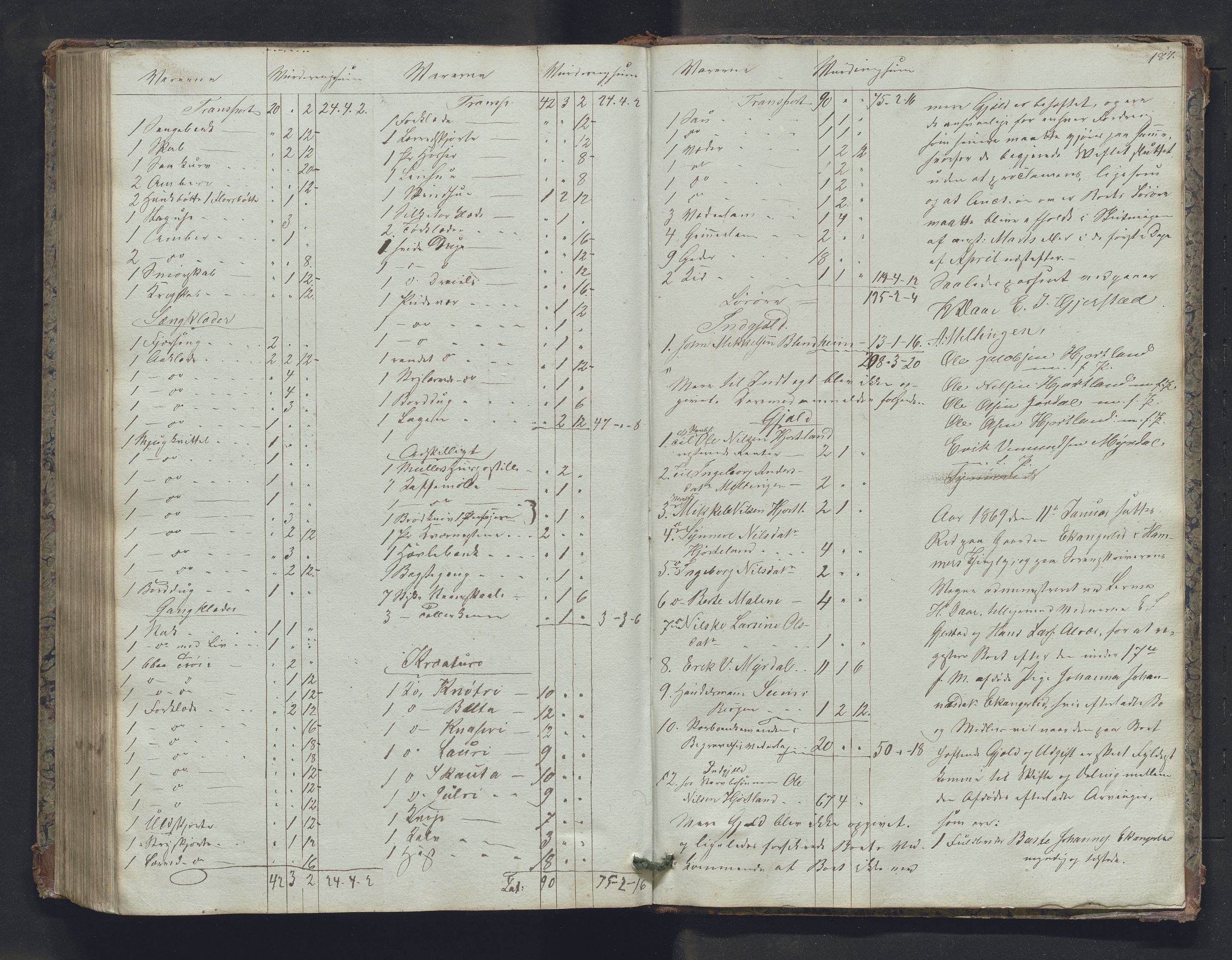 Nordhordland sorenskrivar, AV/SAB-A-2901/1/H/Hb/L0007: Registreringsprotokollar, 1855-1869, p. 187