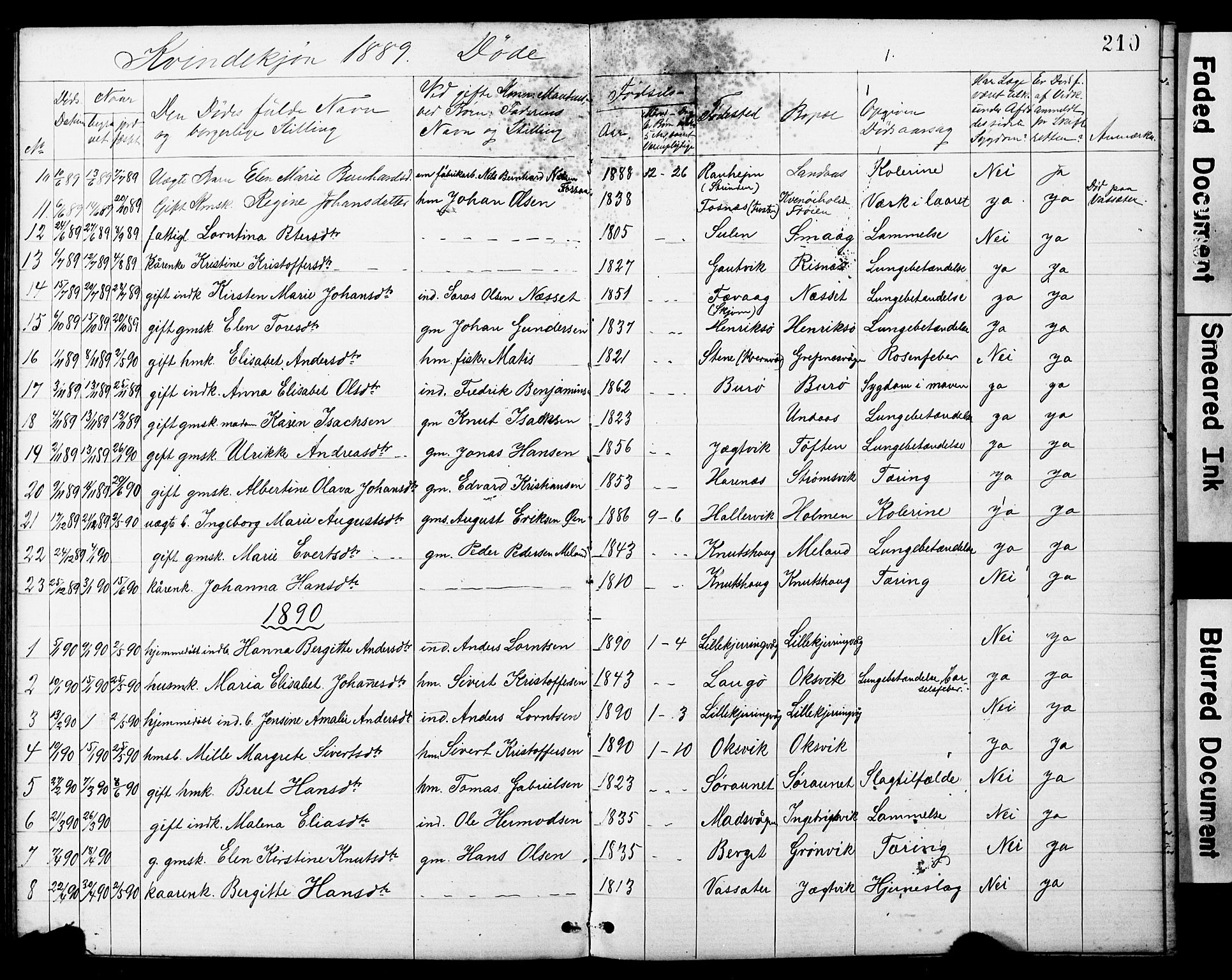 Ministerialprotokoller, klokkerbøker og fødselsregistre - Sør-Trøndelag, SAT/A-1456/634/L0541: Parish register (copy) no. 634C03, 1874-1891, p. 210
