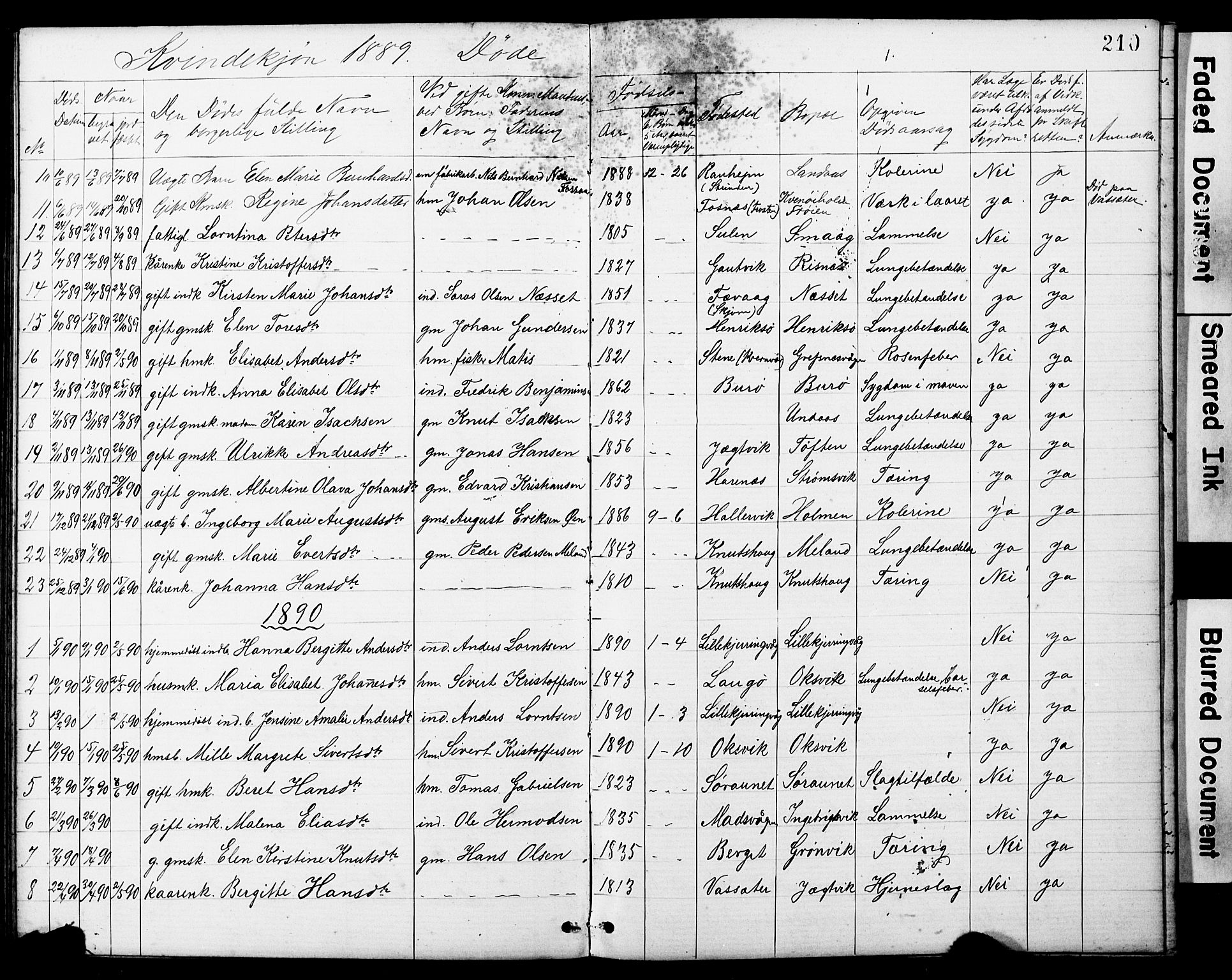 Ministerialprotokoller, klokkerbøker og fødselsregistre - Sør-Trøndelag, AV/SAT-A-1456/634/L0541: Parish register (copy) no. 634C03, 1874-1891, p. 210