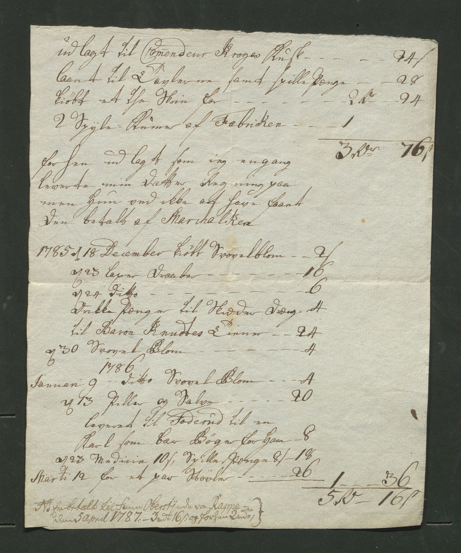 Åker i Vang, Hedmark, og familien Todderud, AV/SAH-ARK-010/E/Ea/L0002: Korrespondanse ordnet kronologisk, 1773-1837, p. 113