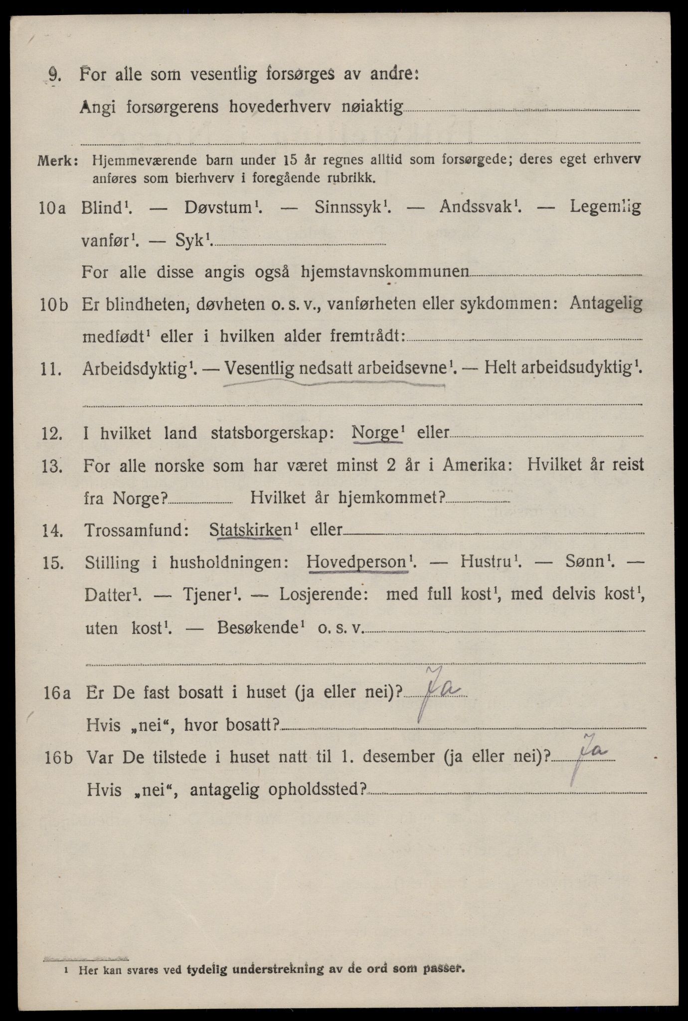 SAKO, 1920 census for Nissedal, 1920, p. 3034