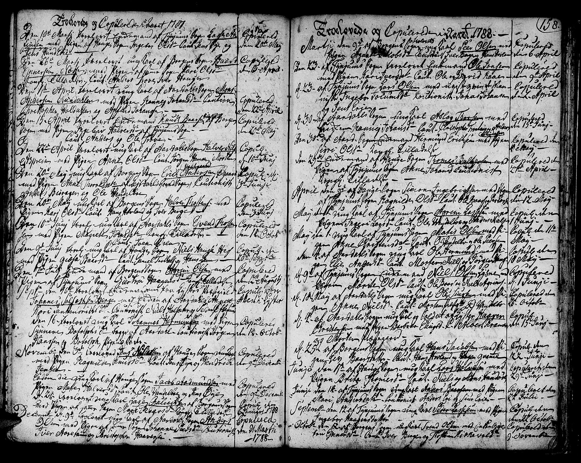 Lærdal sokneprestembete, SAB/A-81201: Parish register (official) no. A 3, 1783-1804, p. 158