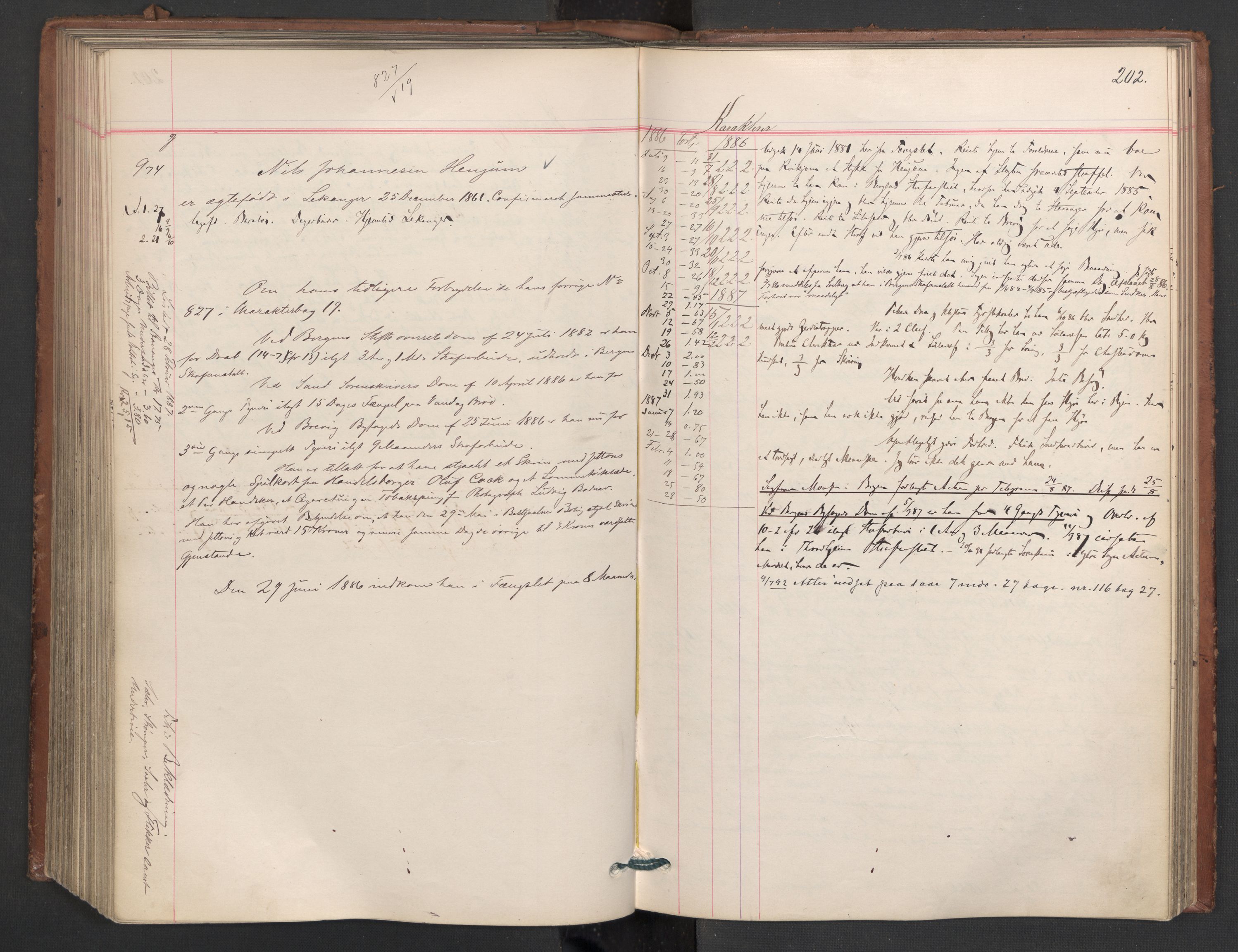 Botsfengslet, AV/RA-S-1539/D/Db/Dbb/L0023: 774g - 57h, 1885-1886, p. 202