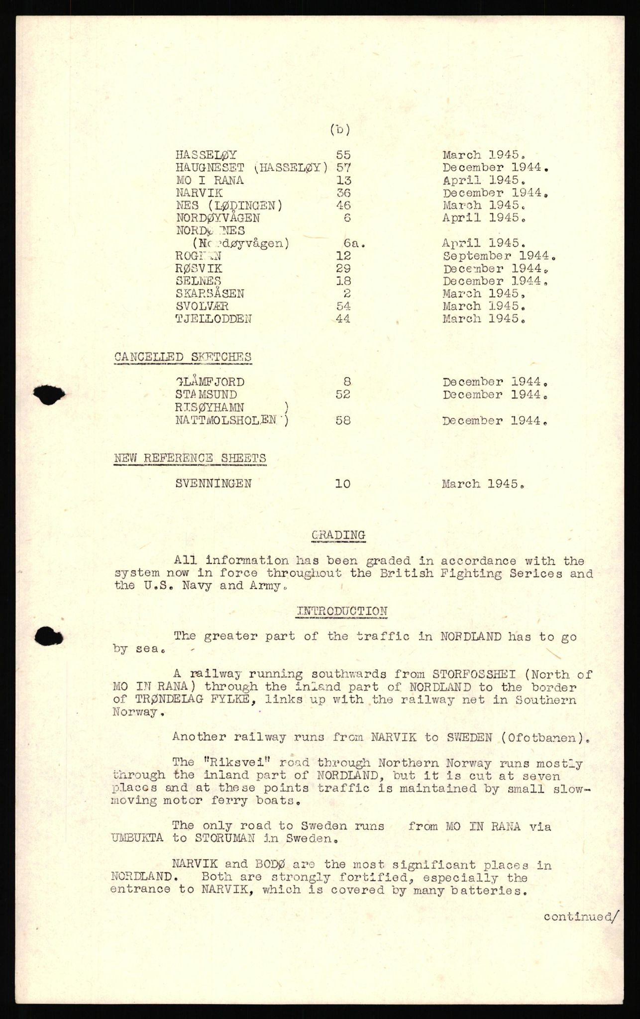 Forsvaret, Forsvarets overkommando II, RA/RAFA-3915/D/Dd/L0012: Nordland II, 1942-1944, p. 3