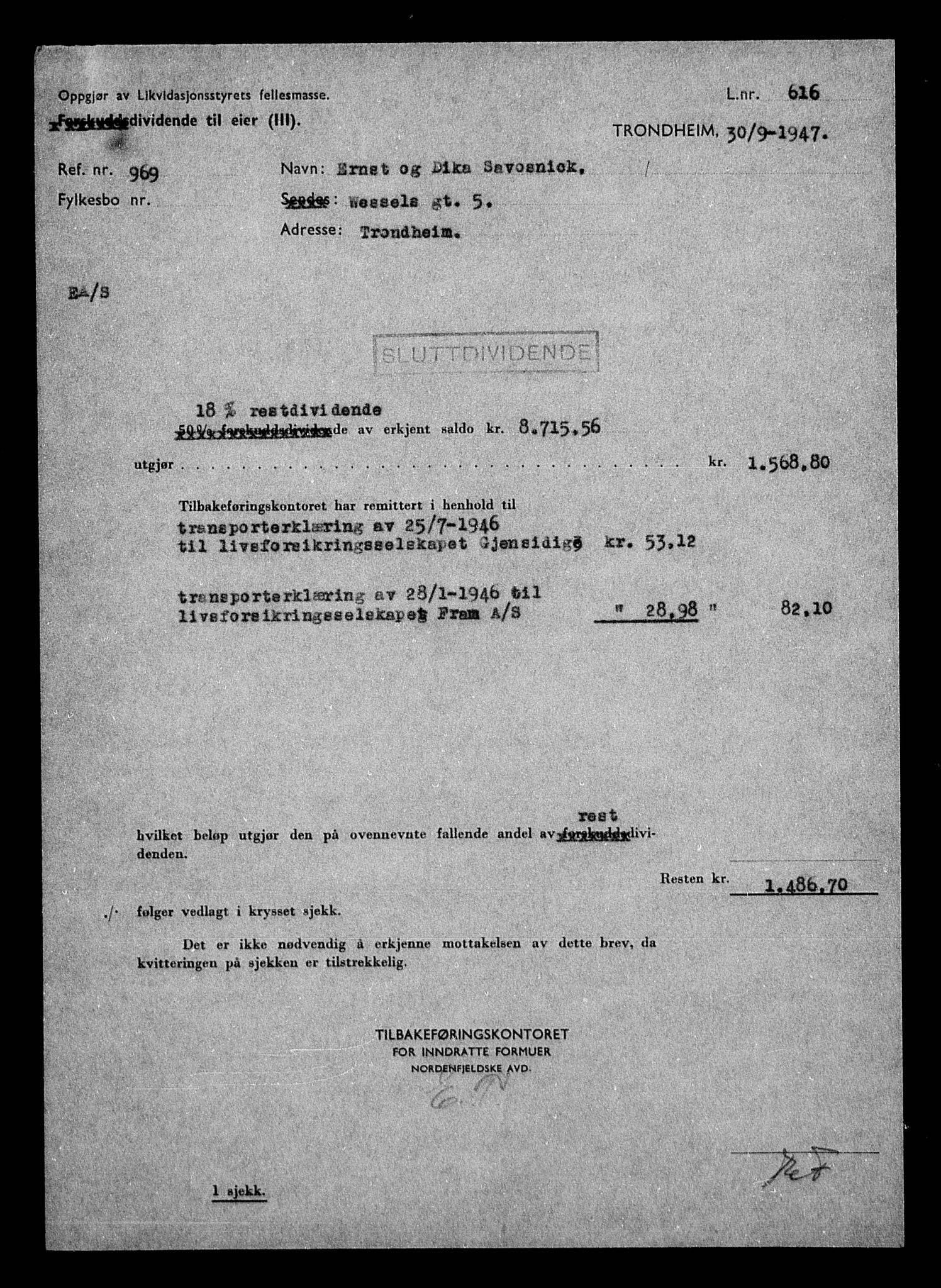 Justisdepartementet, Tilbakeføringskontoret for inndratte formuer, RA/S-1564/H/Hc/Hca/L0907: --, 1945-1947, p. 503