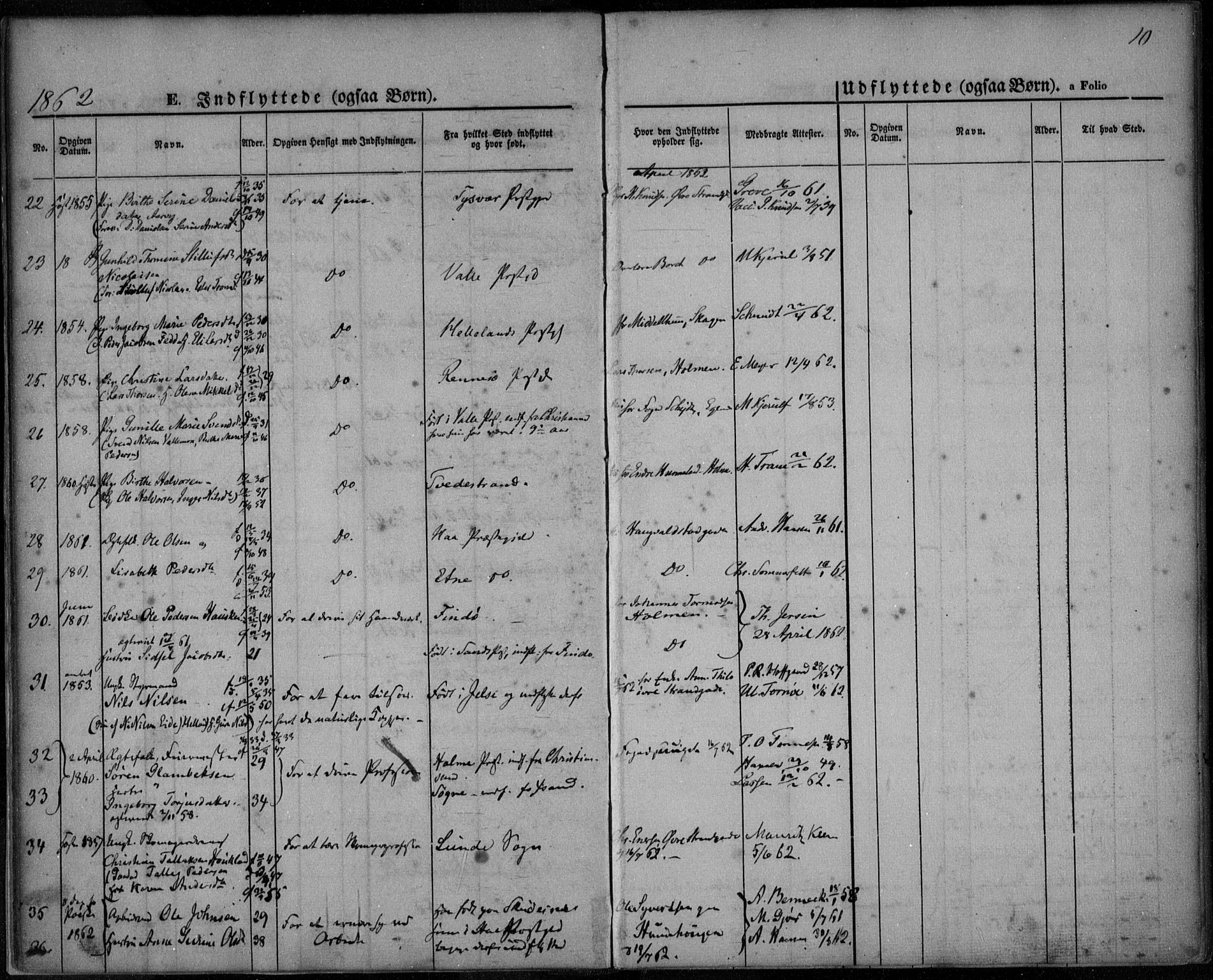 Domkirken sokneprestkontor, AV/SAST-A-101812/001/30/30BA/L0021: Parish register (official) no. A 20, 1860-1877, p. 10