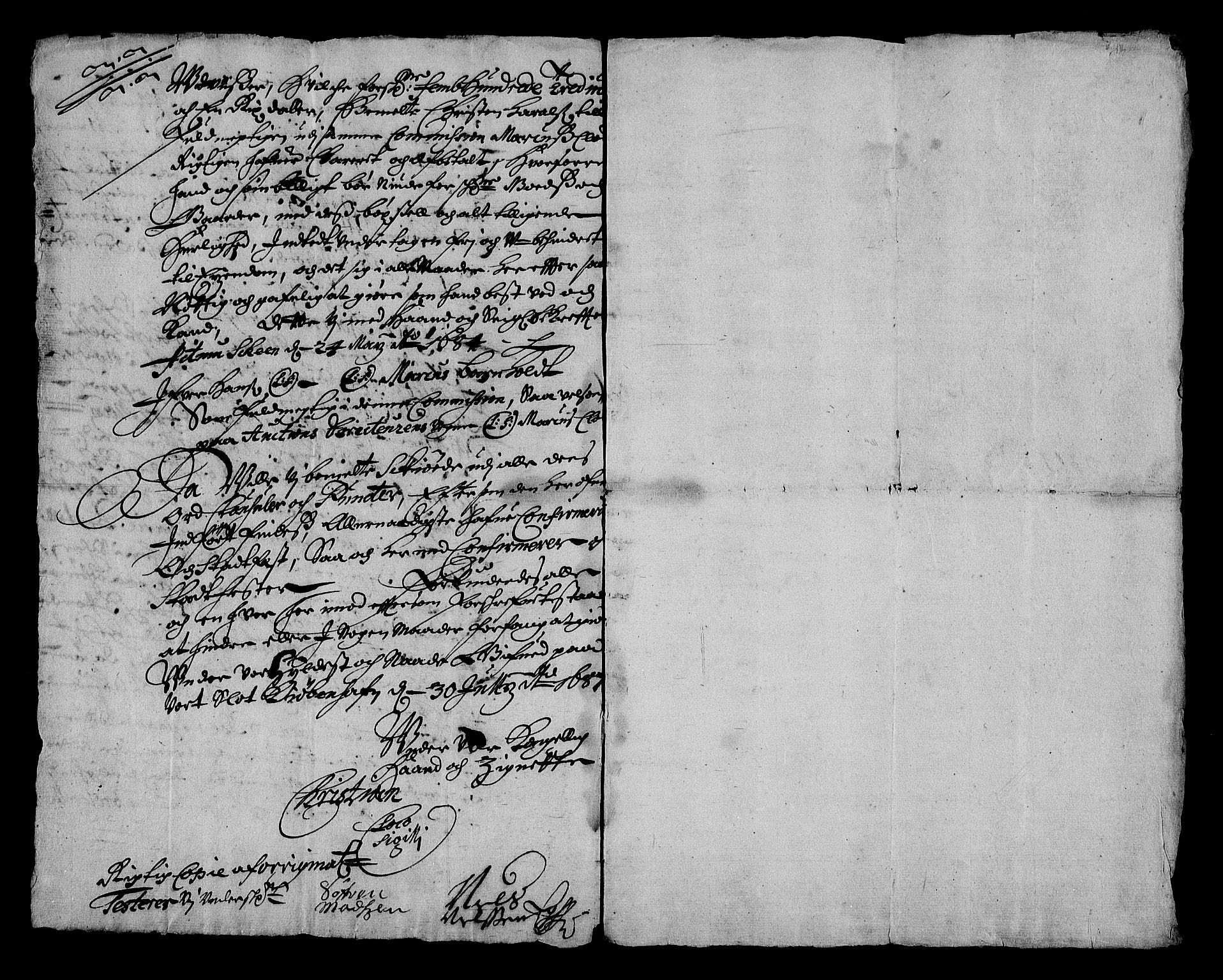 Stattholderembetet 1572-1771, RA/EA-2870/Af/L0002: Avskrifter av vedlegg til originale supplikker, nummerert i samsvar med supplikkbøkene, 1687-1689, p. 191