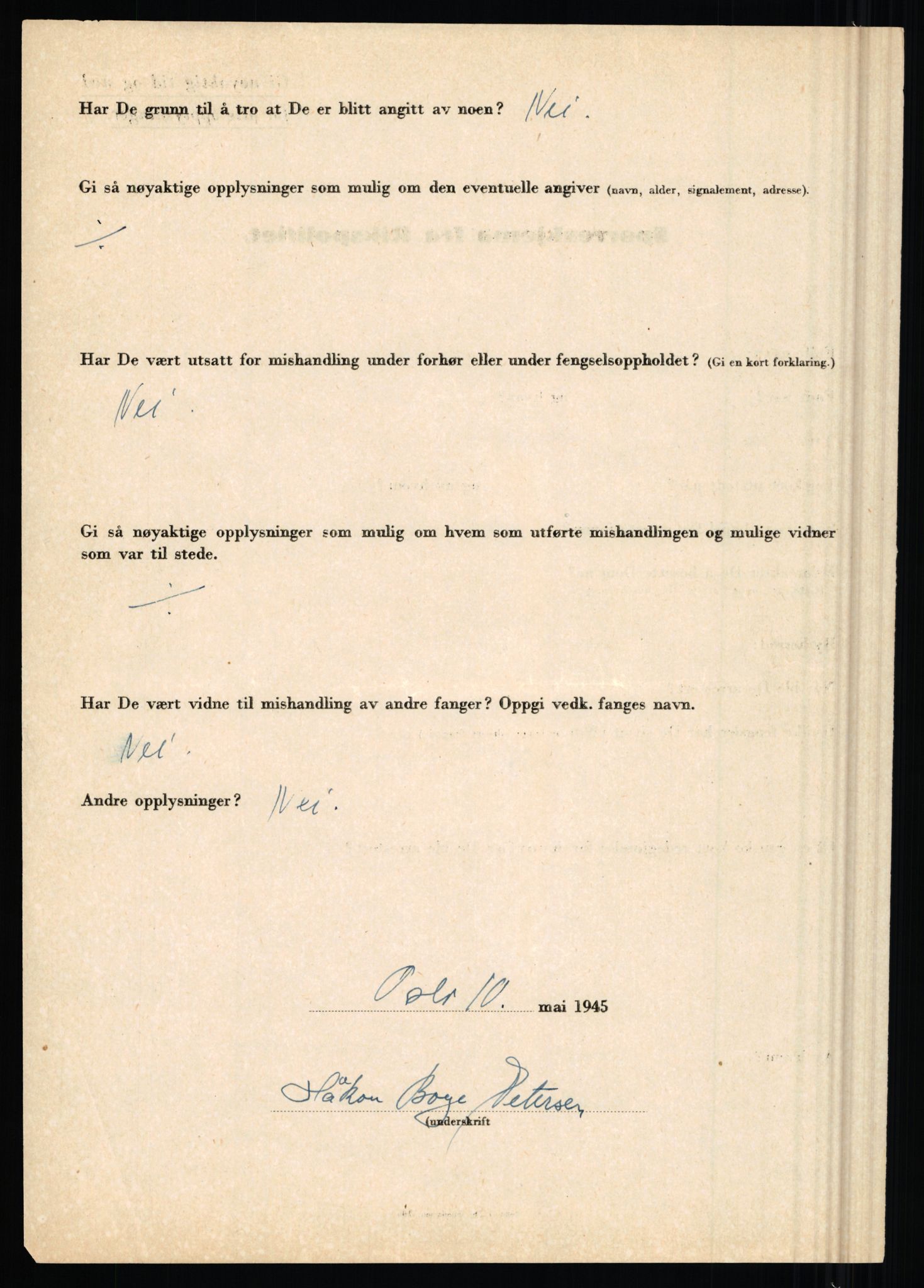 Rikspolitisjefen, AV/RA-S-1560/L/L0014: Pettersen, Aksel - Savosnick, Ernst, 1940-1945, p. 74