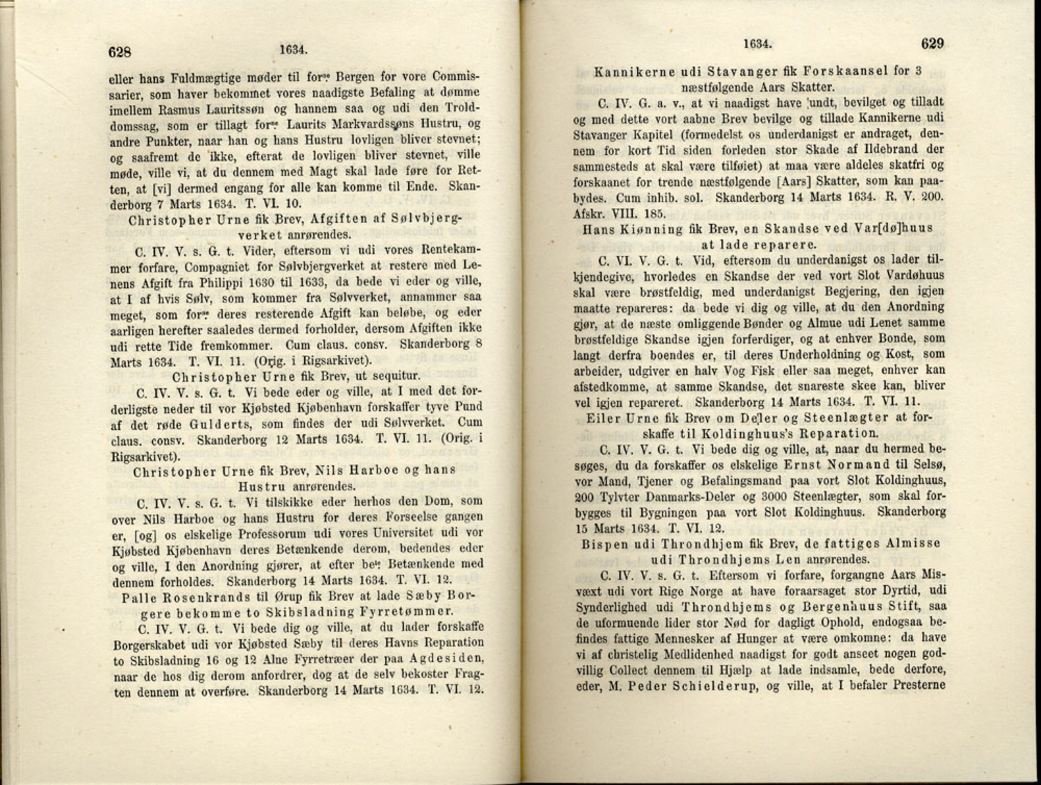 Publikasjoner utgitt av Det Norske Historiske Kildeskriftfond, PUBL/-/-/-: Norske Rigs-Registranter, bind 6, 1628-1634, p. 628-629