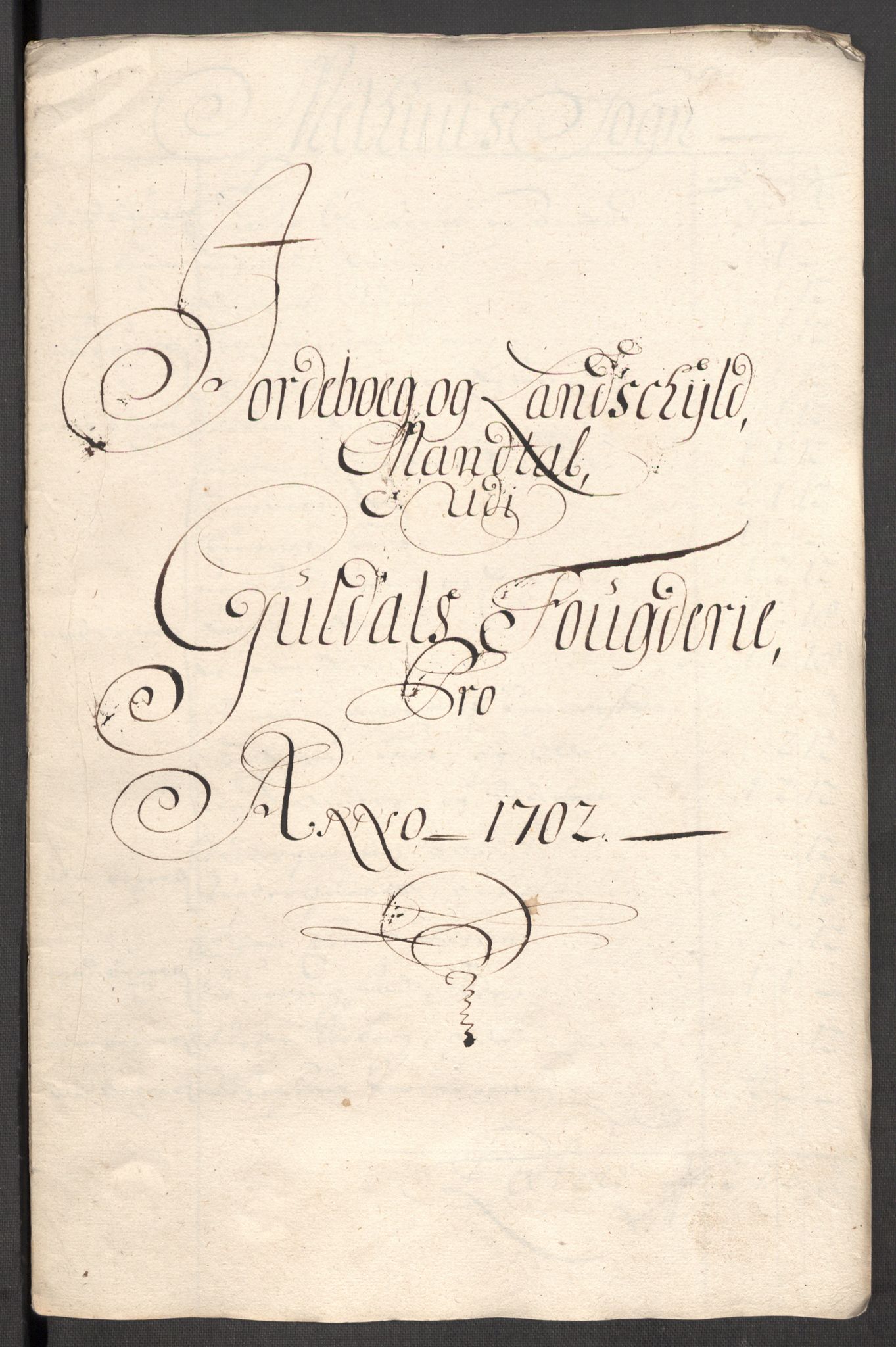 Rentekammeret inntil 1814, Reviderte regnskaper, Fogderegnskap, AV/RA-EA-4092/R60/L3952: Fogderegnskap Orkdal og Gauldal, 1702, p. 296