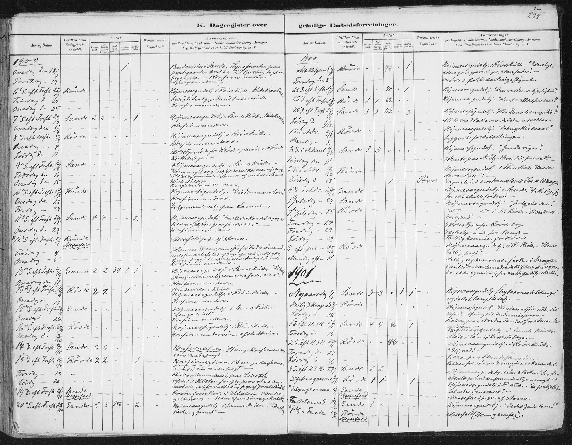 Ministerialprotokoller, klokkerbøker og fødselsregistre - Møre og Romsdal, AV/SAT-A-1454/503/L0037: Parish register (official) no. 503A05, 1884-1900, p. 299