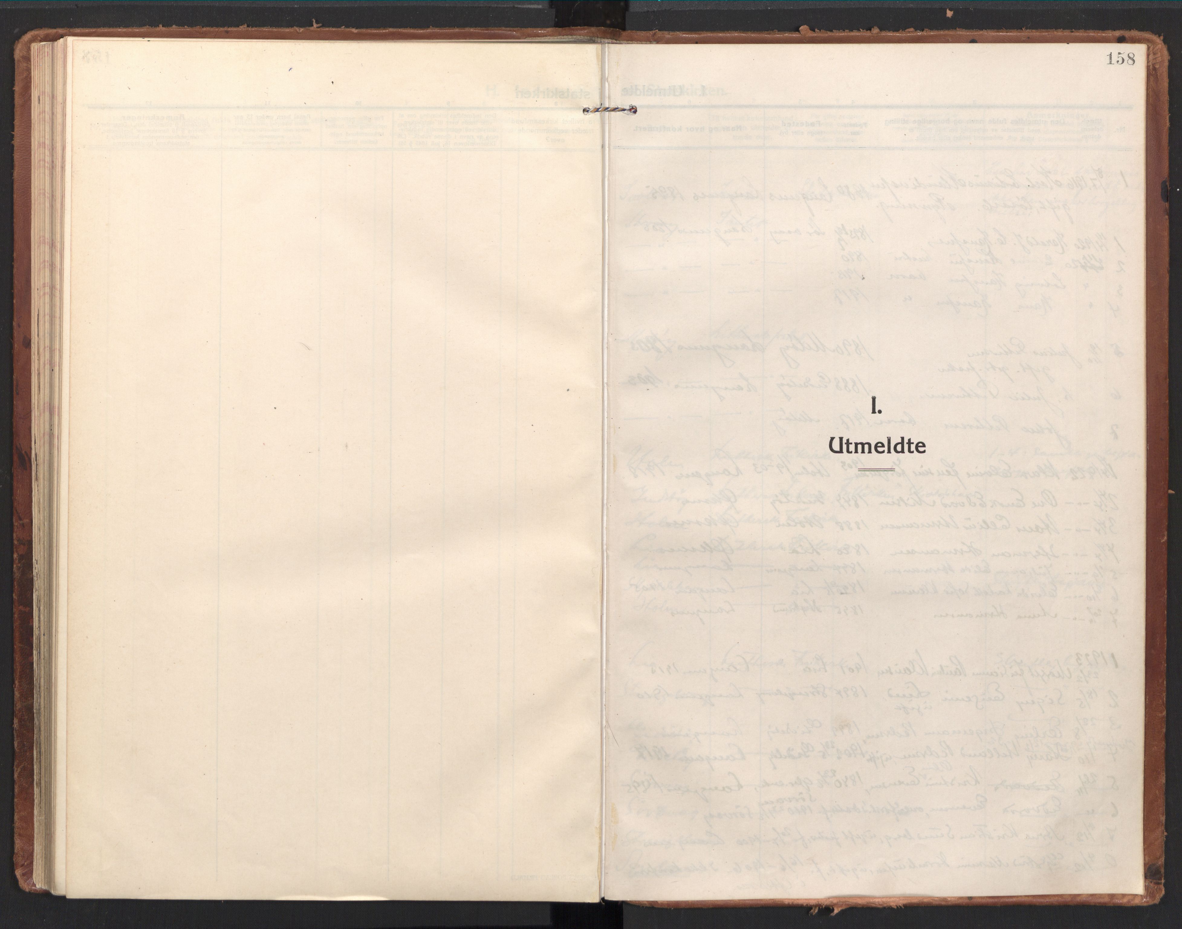 Ministerialprotokoller, klokkerbøker og fødselsregistre - Nordland, SAT/A-1459/894/L1357: Parish register (official) no. 894A03, 1913-1934, p. 158